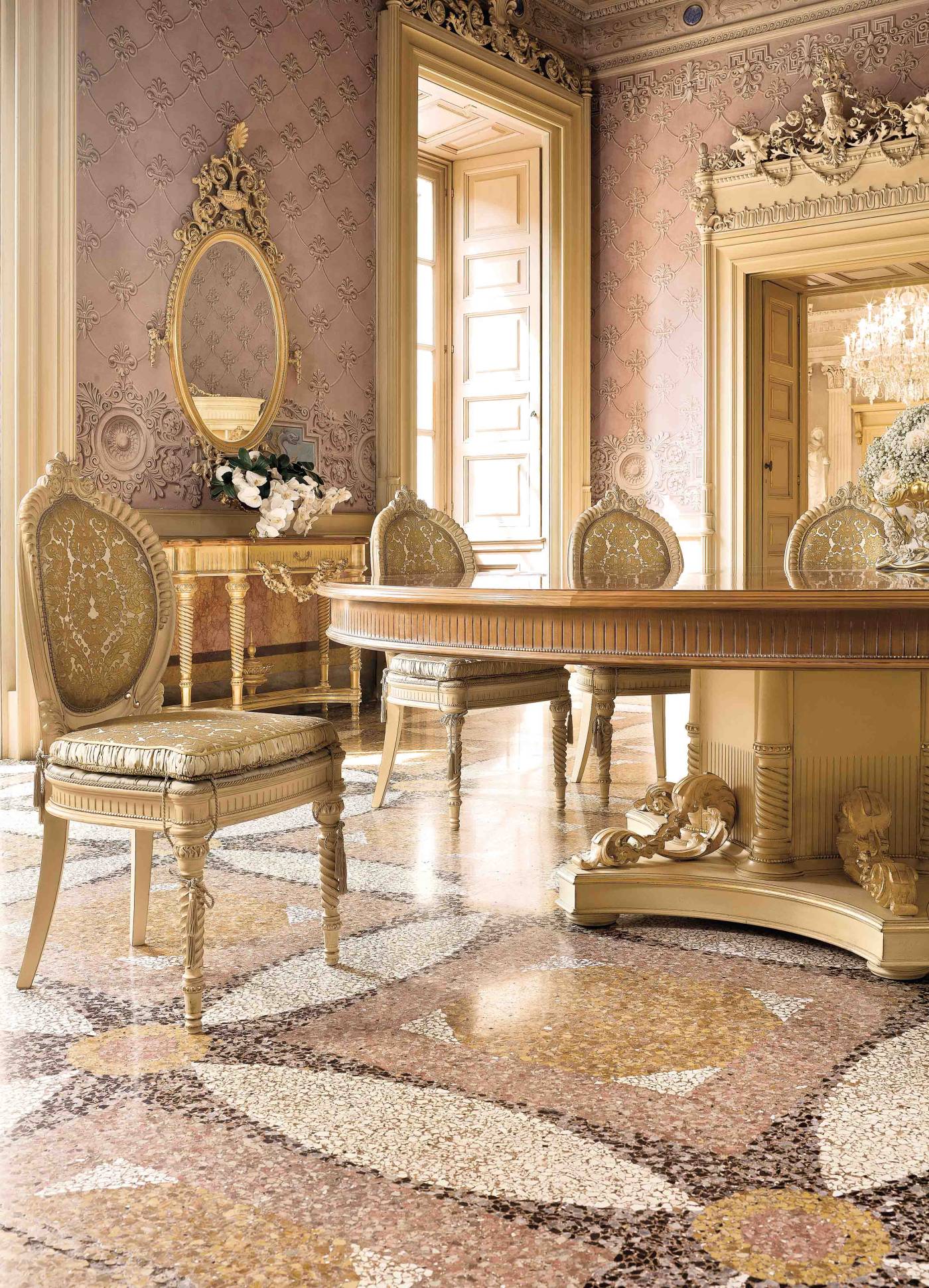 BelCor VE0171BY 03 T 03 chair Versailles living room under seat cushion pleated working luxurious made in italy furnishings furnitures