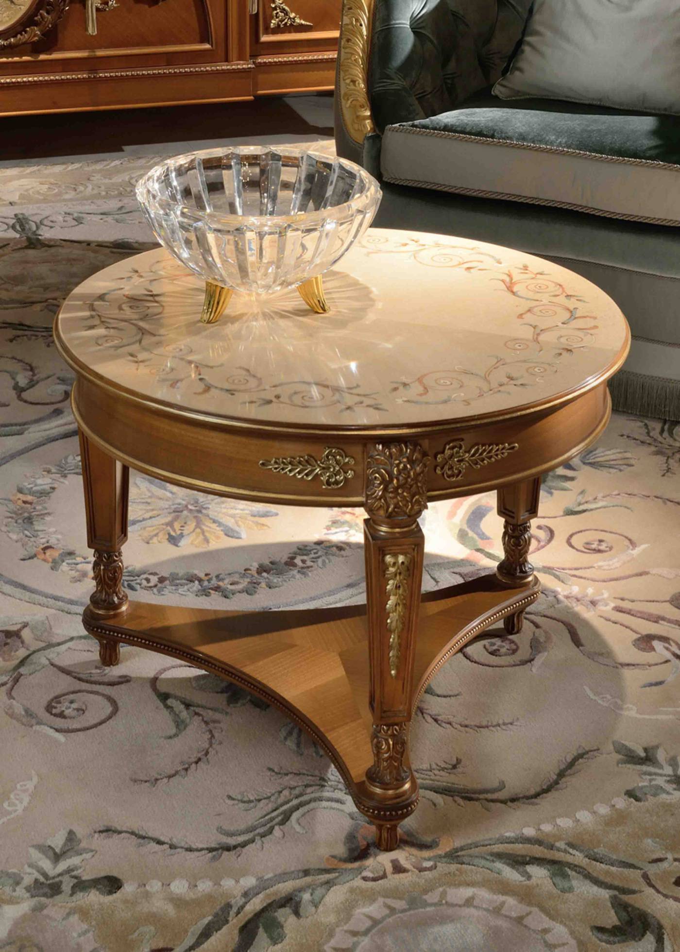 BelCor PA0281MX 02 T 01 side table Palladio living room Magnifica carved legs decorative bronzes italian luxury design classic craftsmanship