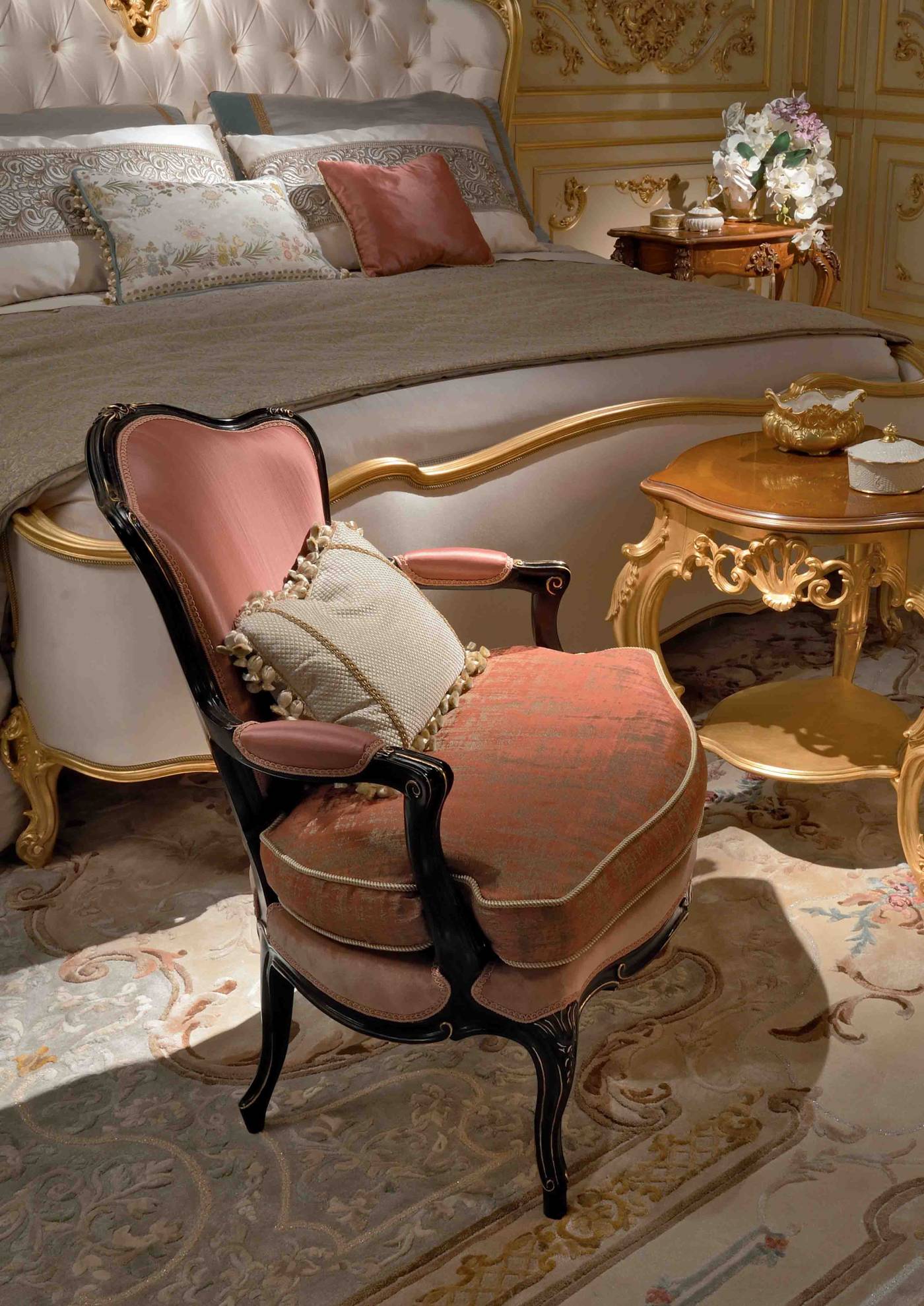 BelCor-AU1511LX-01-T-01-armchair-Aurora-bedroom-Eleganza-seat-cushion-decorative-cord-artisanal-italian-classic-luxury-interiors