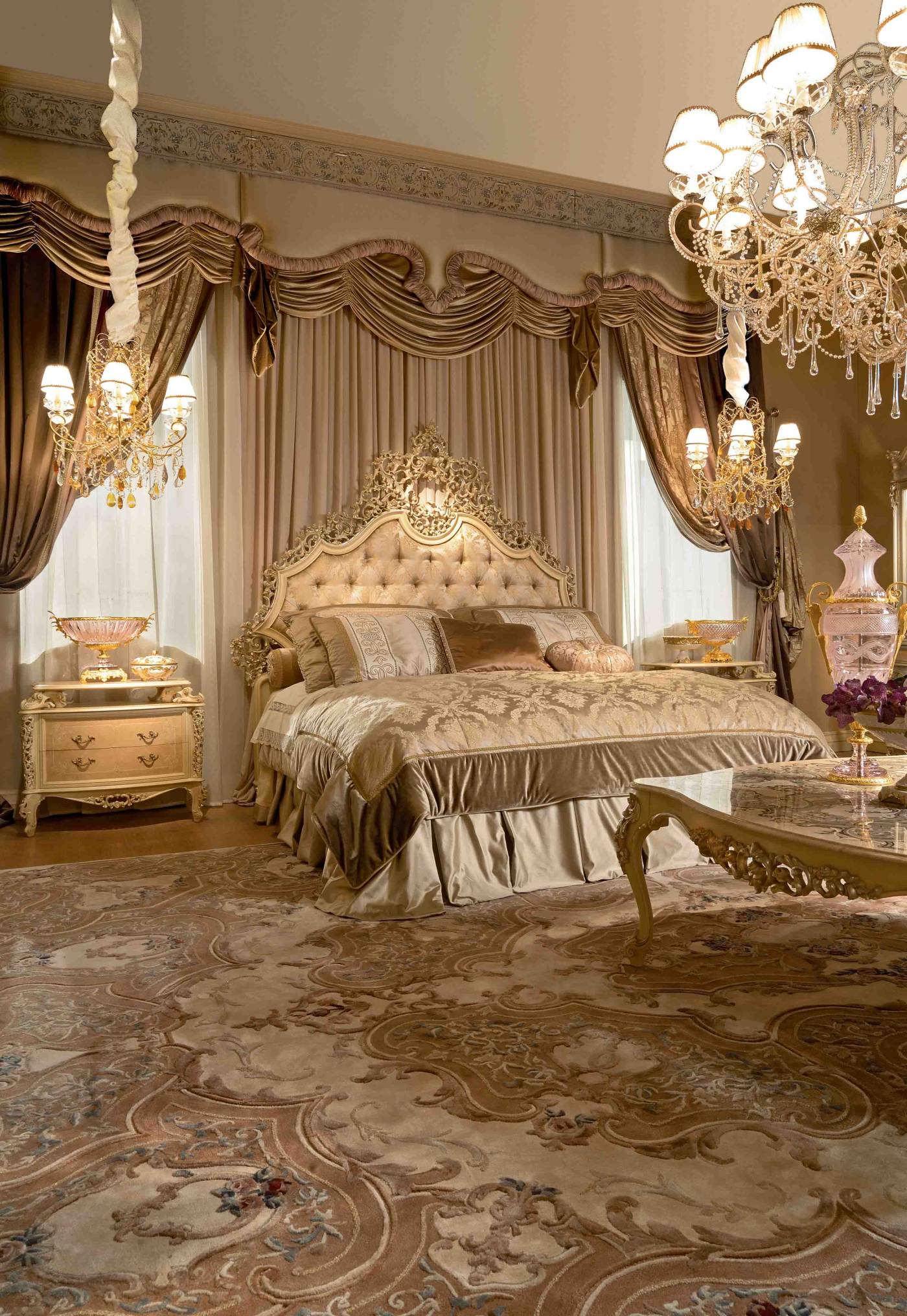 BelCor MS0525IX 01 S 01 bed Majestic bedroom Delizia headboard upholstered panel interior inspiring italian classic