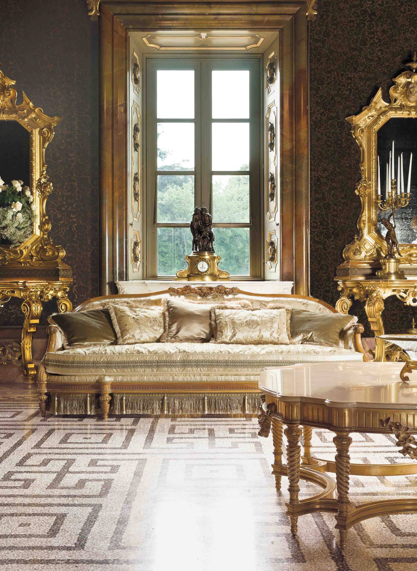 BelCor VE1513LX 02 T 01 sofa Versailles living room rich fringe trimming iconic italian furniture design