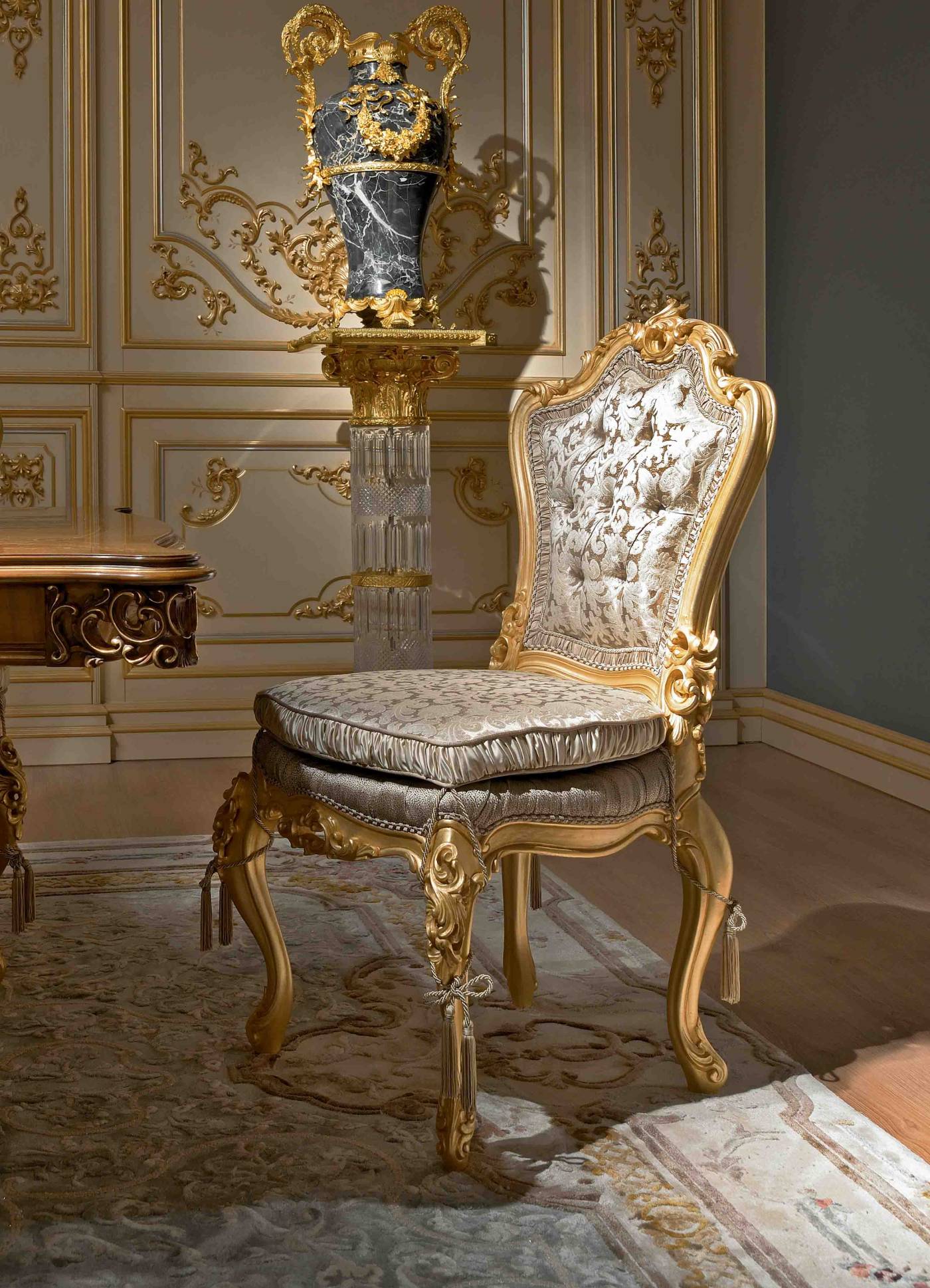 BelCor MS0171NX 01 T 01 chair Majestic dining room Eleganza seat fabric cushion high quality italian materials