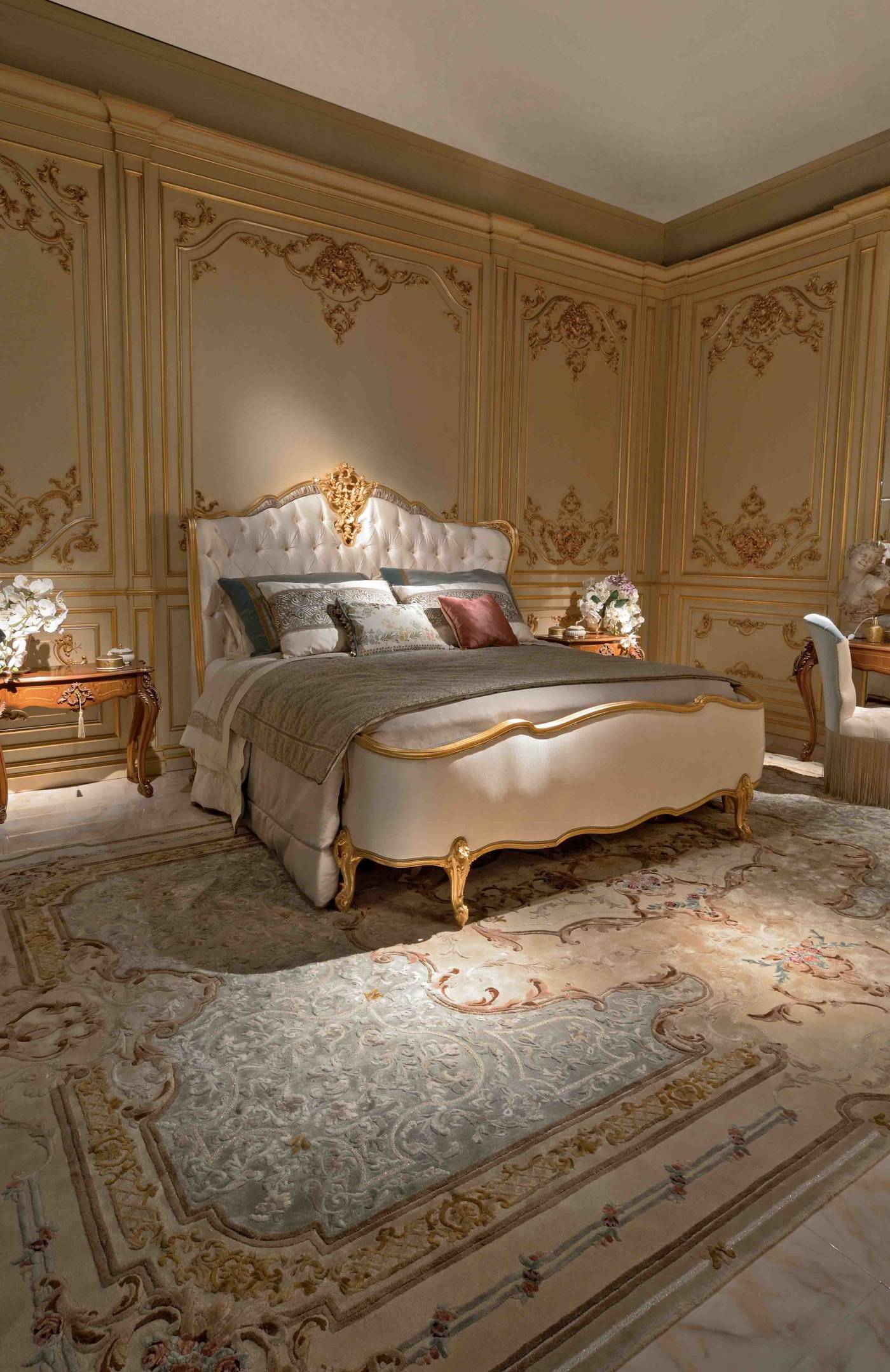 BelCor MS0535IY 02 T 01 bed Majestic bedroom Eleganza precious upholstered side rails luxury made in italy