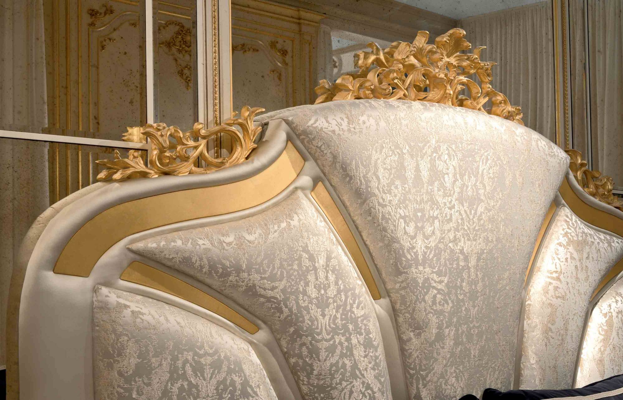 BelCor MR0525IX 02 T 02 bed Marigold bedroom Estasi detail metal gold inserts handcrafted italian
