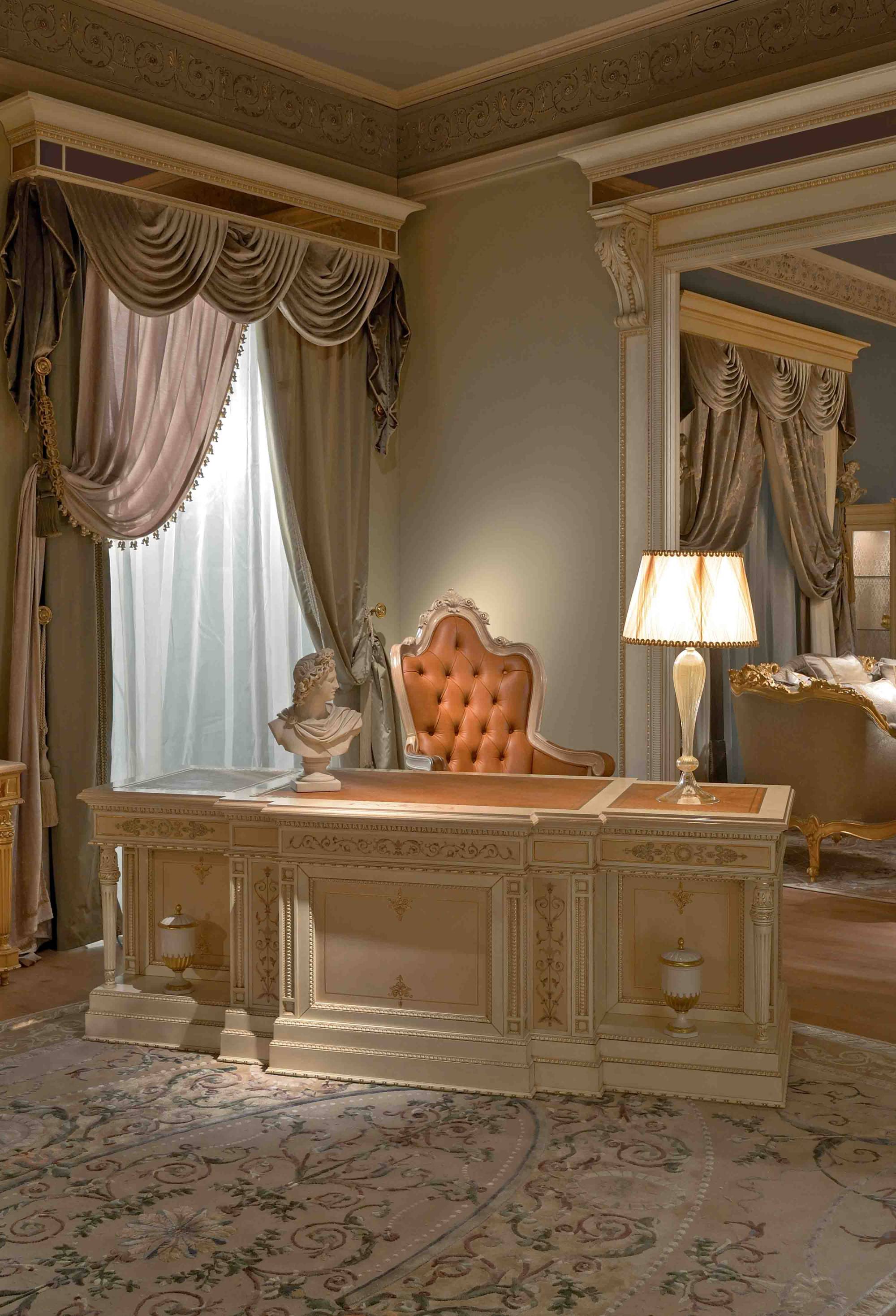 BelCor PE1092NX 02 T 01 office armchair Paride bedroom Fascino small wheels refined made in italy design