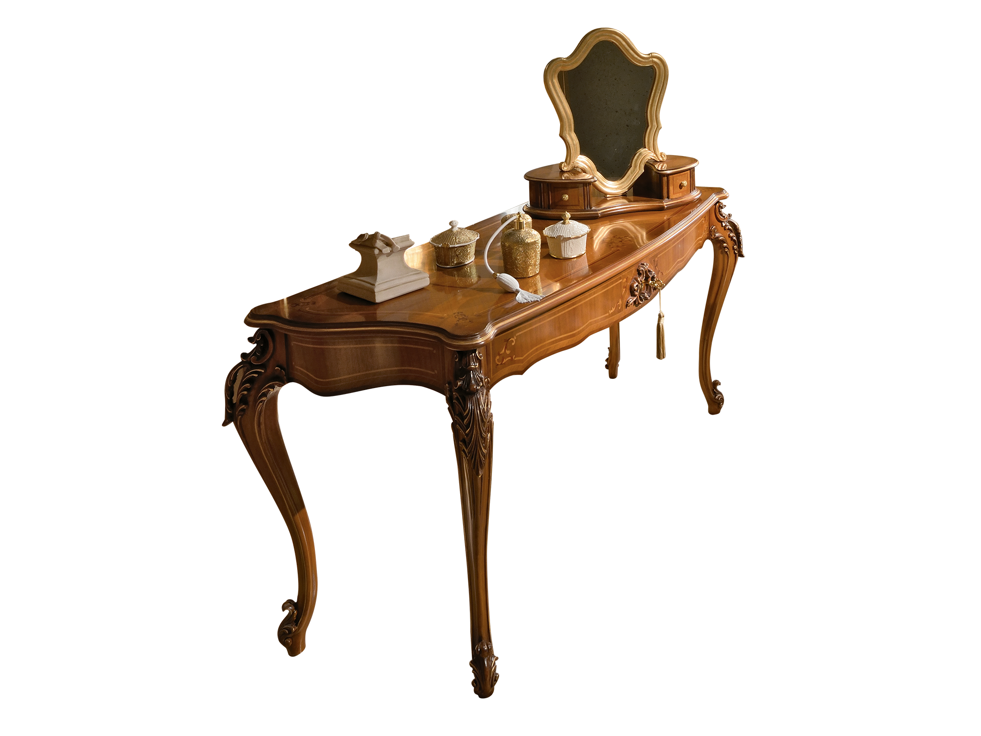 BelCor MS0662NY 01 S 01 dressing table Majestic bedroom Eleganza Top lateral back edge elegant inlay italian classic luxury