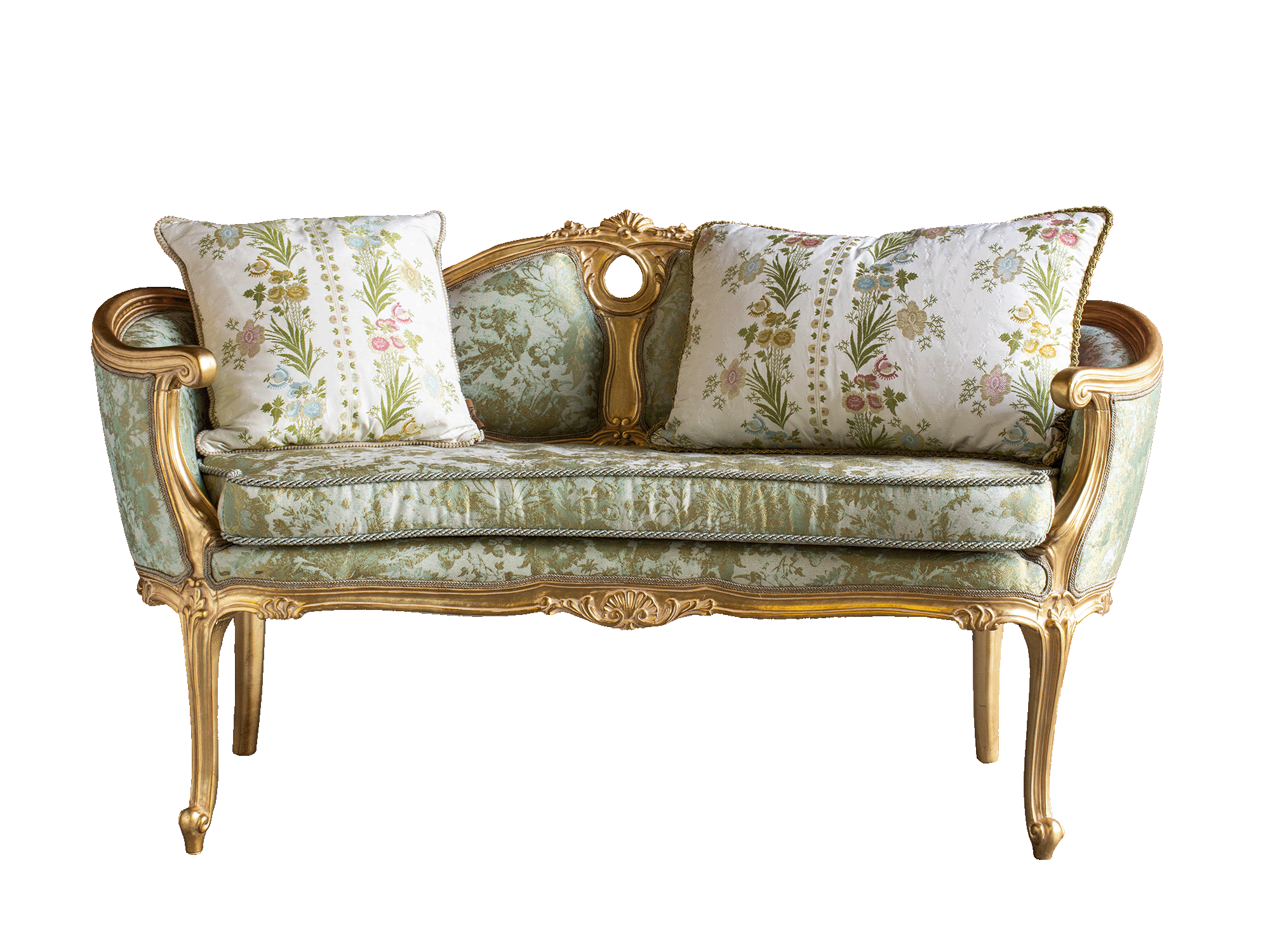 BelCor FE0742BY 01 S 01 bench La Fenice bedroom Meraviglia wood oval shape precious carvings handcrafted made in italy furniture