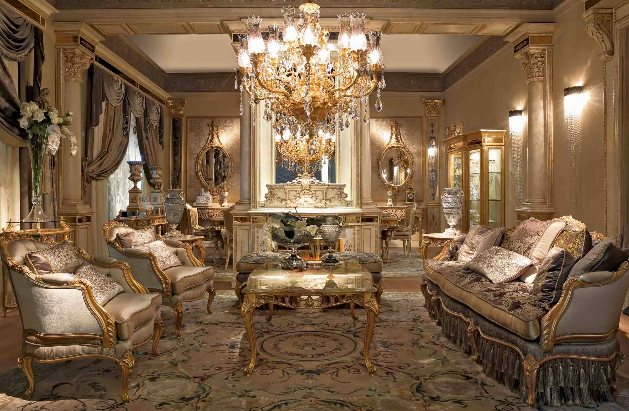 BelCor GD0288MZ 02 T 01 central table Granducale living room Melodia rich carvings masterpieces italian classic luxury