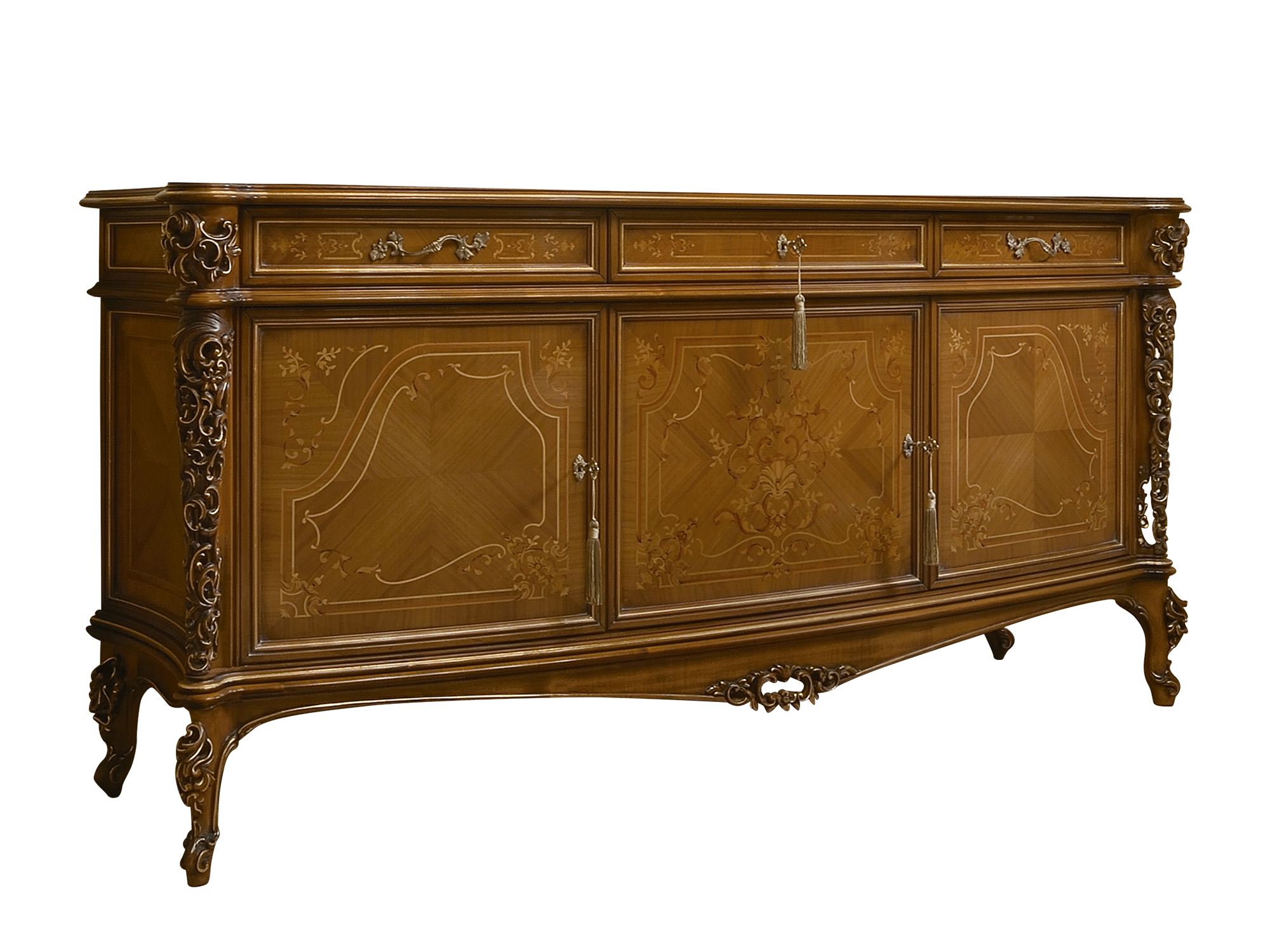 BelCor MS0133NX 01 S 01 sideboard Majestic dining room Eleganza pillars structure sophisticated carvings high quality italian materials