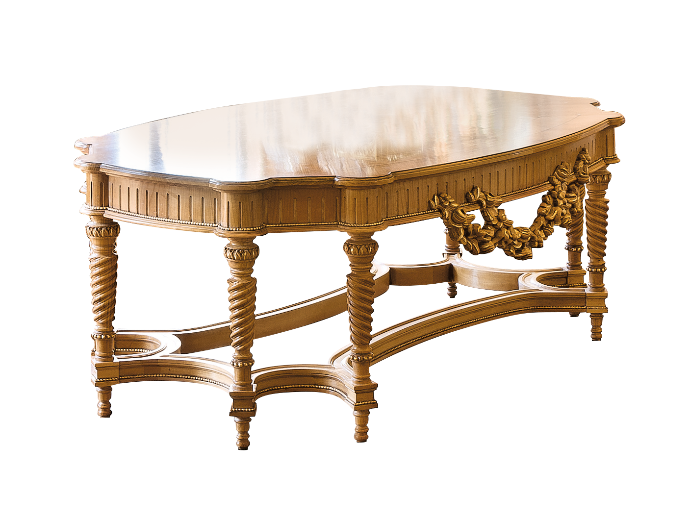 BelCor VE0284LX 01 S 01 central table Versailles living room wooden top rich inlay elegant dressing mirror italian furniture