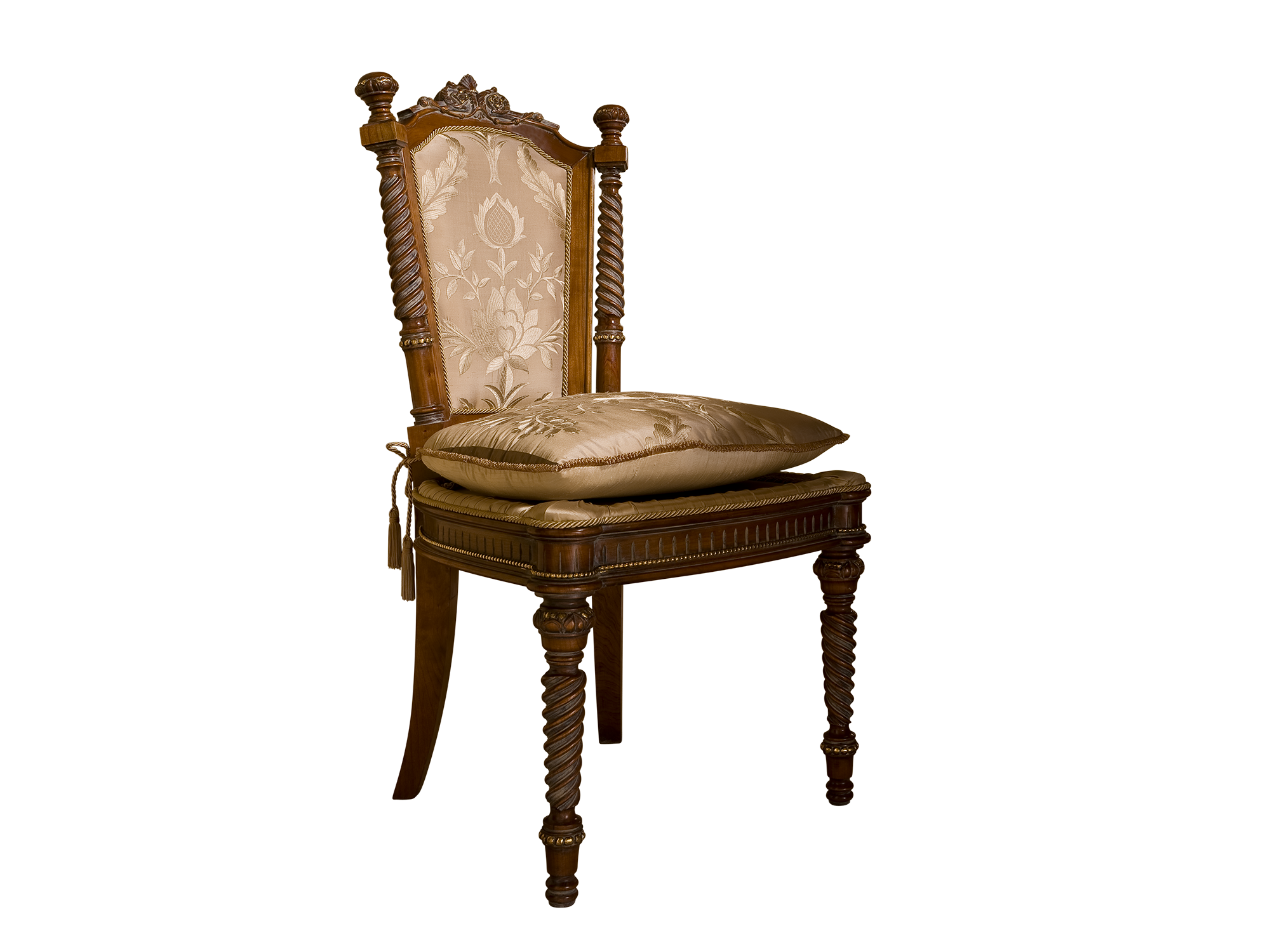 BelCor VE0171BX 01 S 01 chair Versailles dining room legs elaborate spiral turning refined classic made in italy design