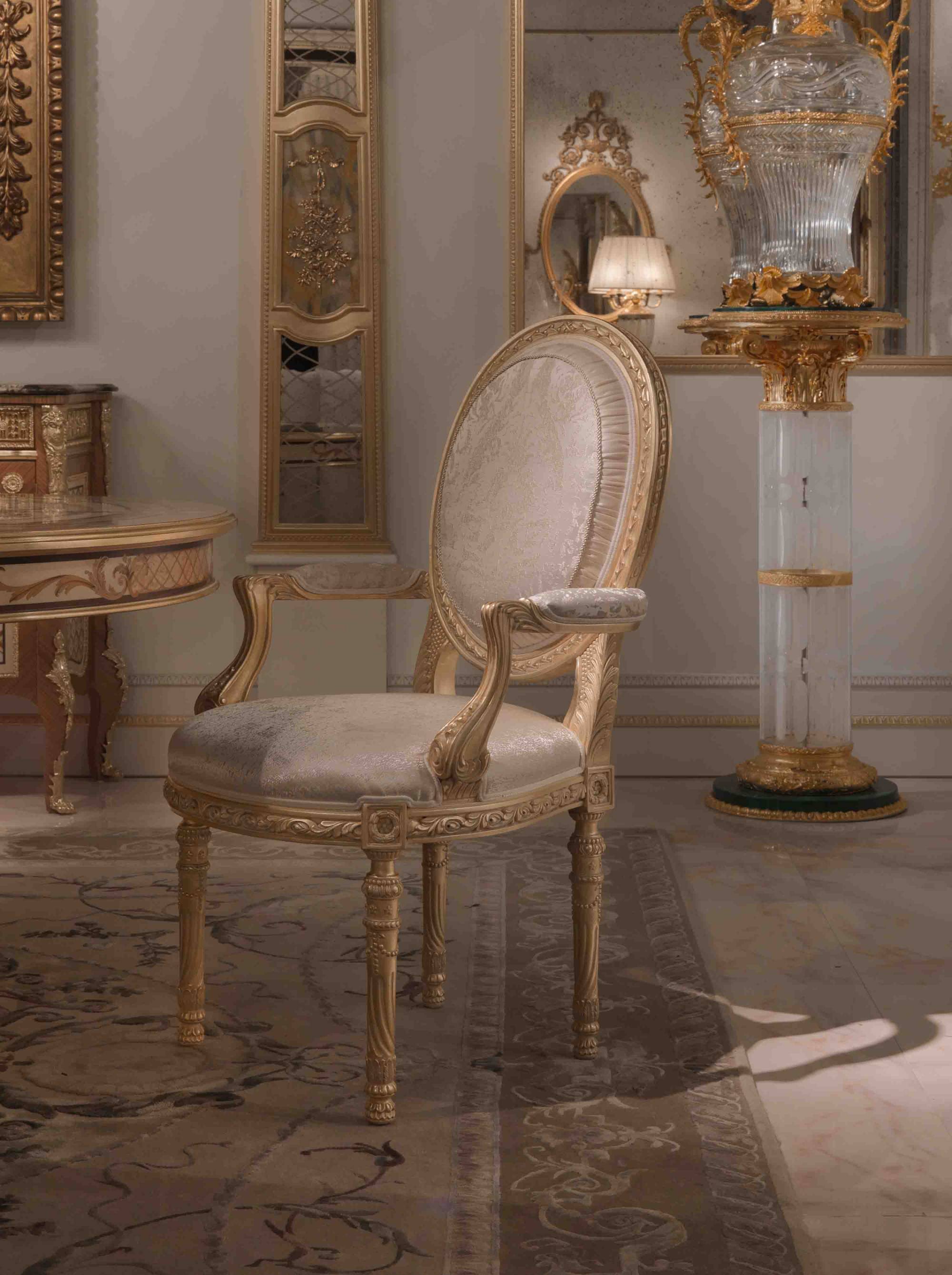 BelCor SL0181LX 01 T 01 dining chair Selene dining room Sublime golden carvings iconic italian furniture design