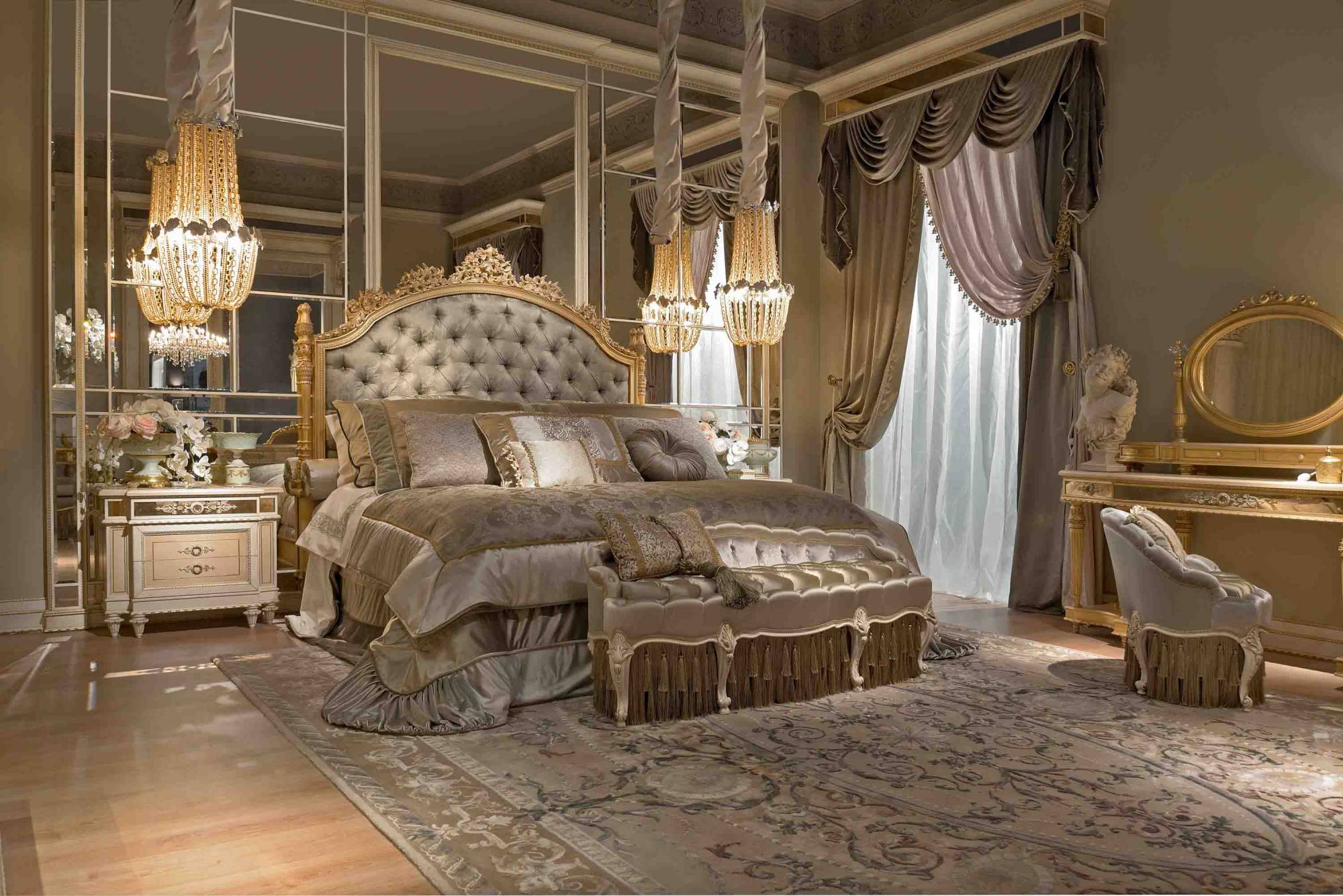 BelCor GD0525IX 02 T 01 bed Granducale bedroom Prodigio pleated upholstering handcrafted italian