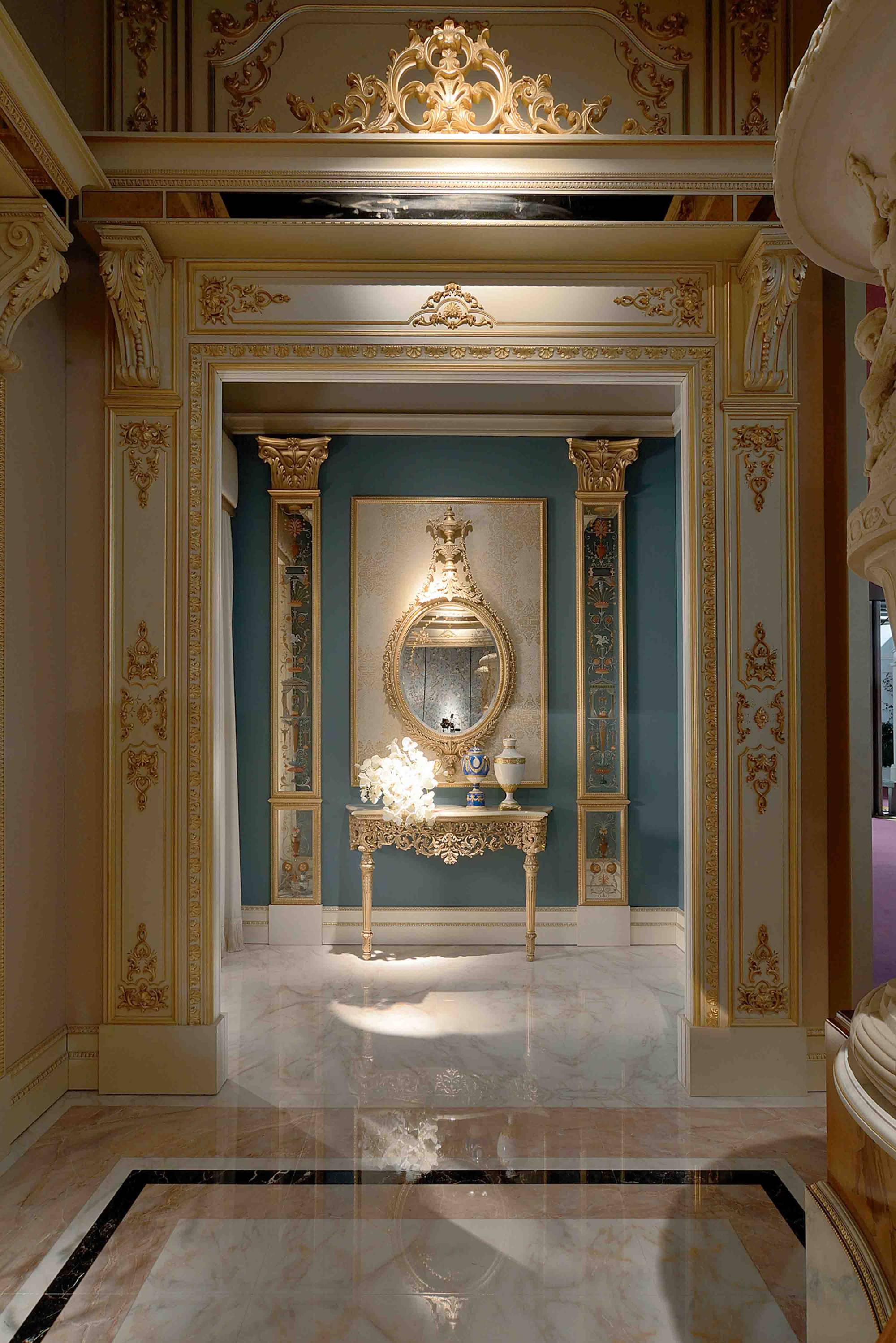 BelCor GD0232SY 03 T 01 console Granducale dining room Meraviglia sophisticated ambient marble top elegant italian furnitures