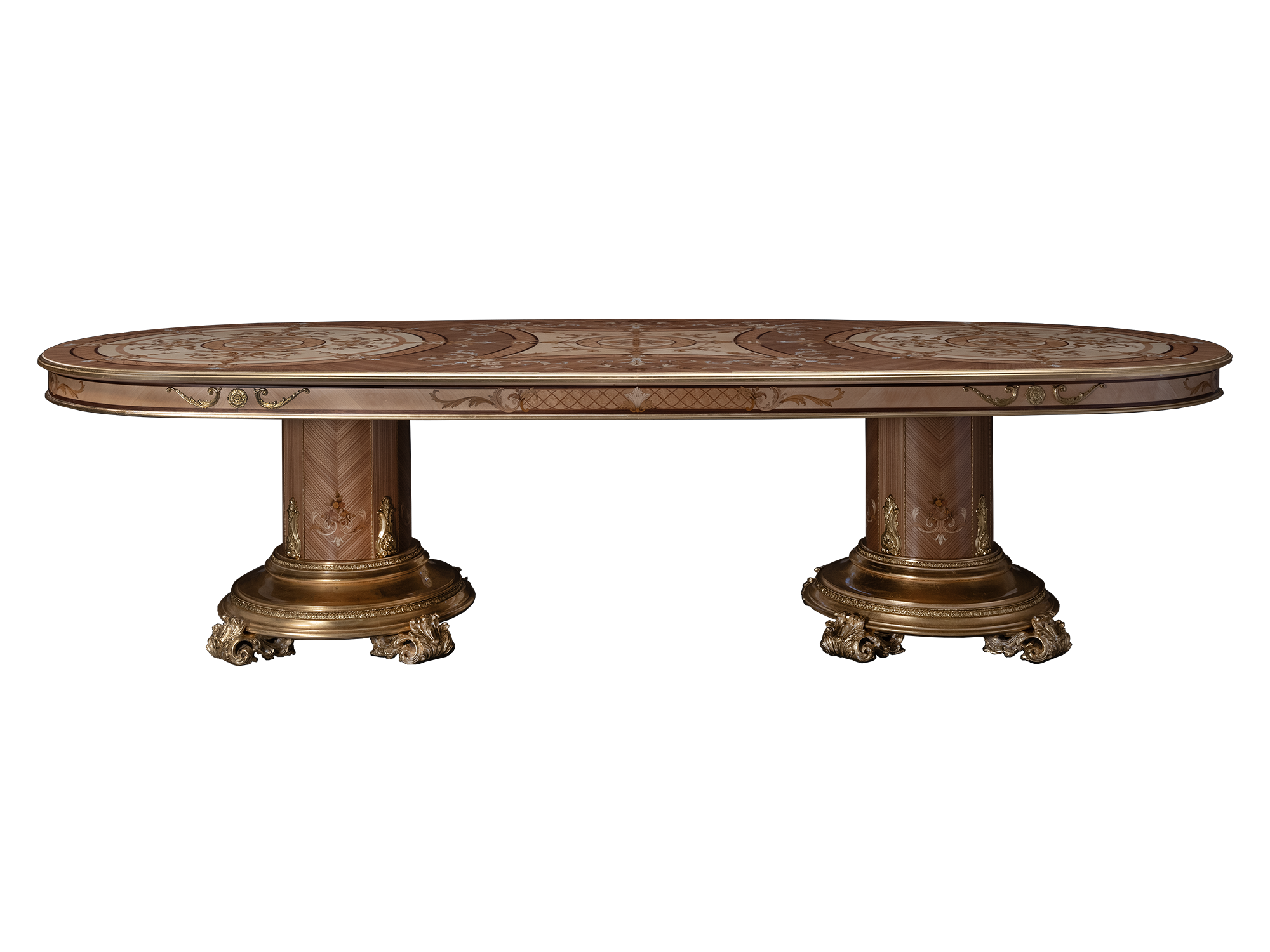 BelCor SF0155CX 01 S 01 dining table Sforza dining room Sublime inlaid decorations gold classic italian luxury