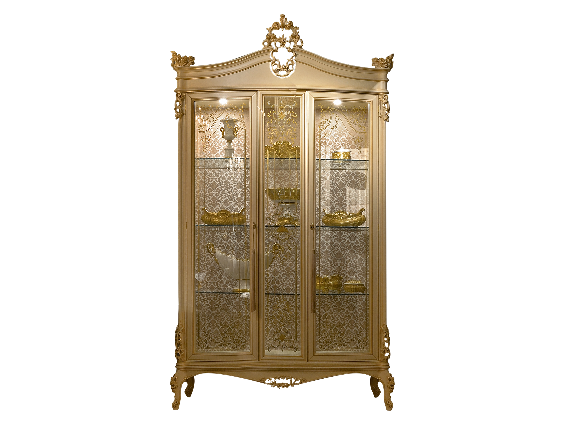 BelCor MS0102AX 01 S 01 showcase Majestic living room Eleganza two opening crystal doors artisanal furnitures made in italy