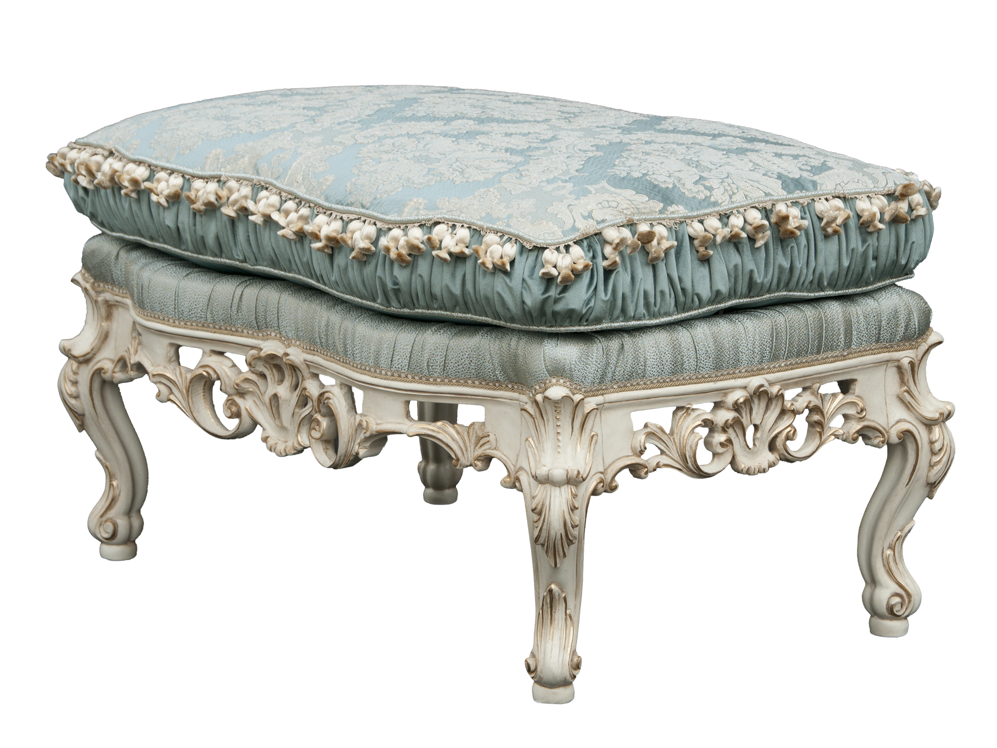 BelCor RG1551DY 01 S 01 pouf Regale living room Eleganza rich carvings structure luxury made in italy interior