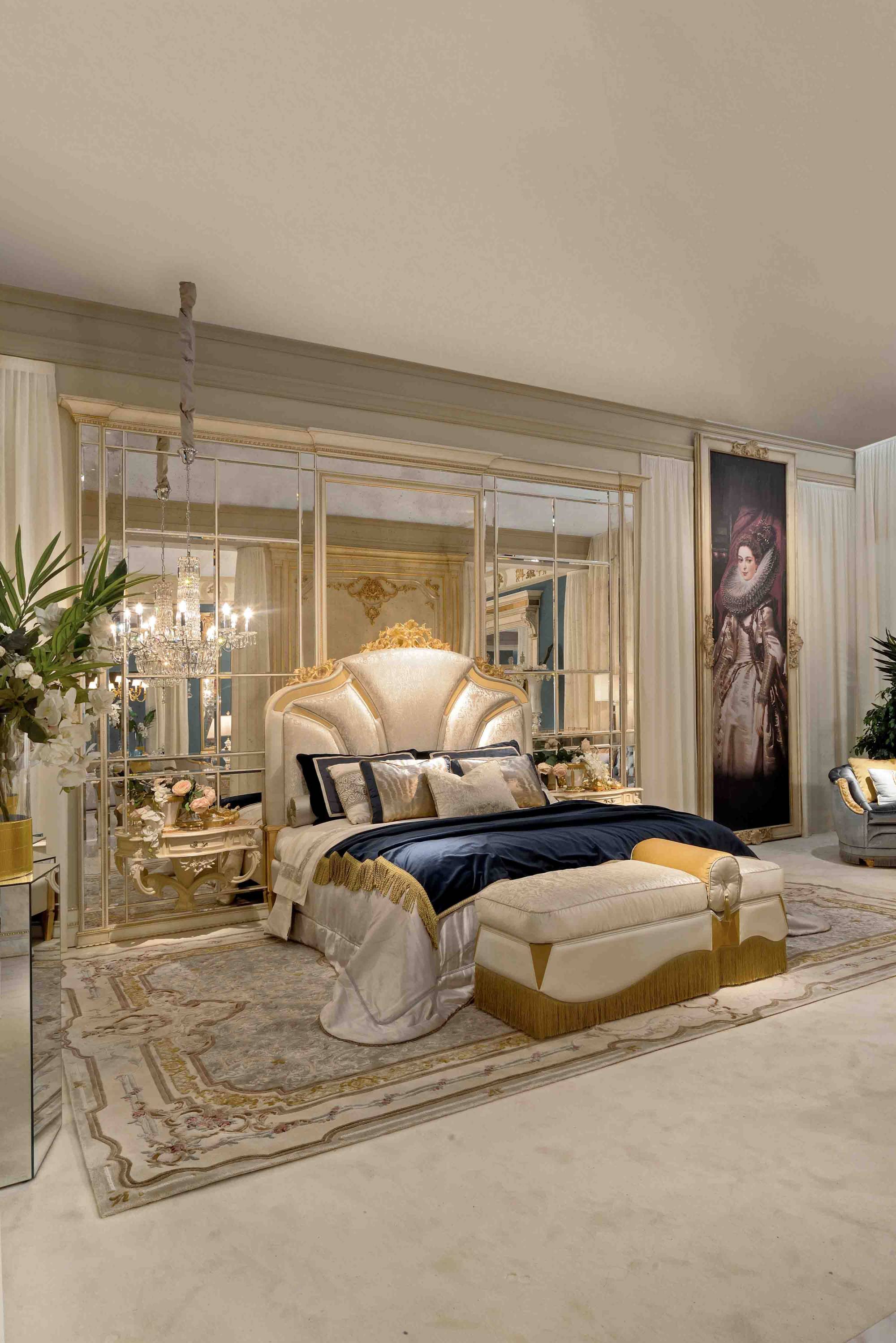 BelCor RG0642PX 04 T 01 night table Regale bedroom Fascino capital wooden top inlay handcrafted luxurious made in italy