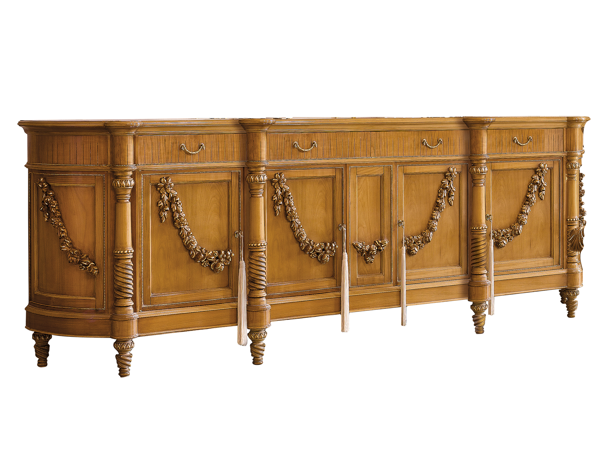 BelCor VE0133NX 01 S 01 sideboard Versailles dining room wooden top elegant inlay artisanal furnitures made in italy