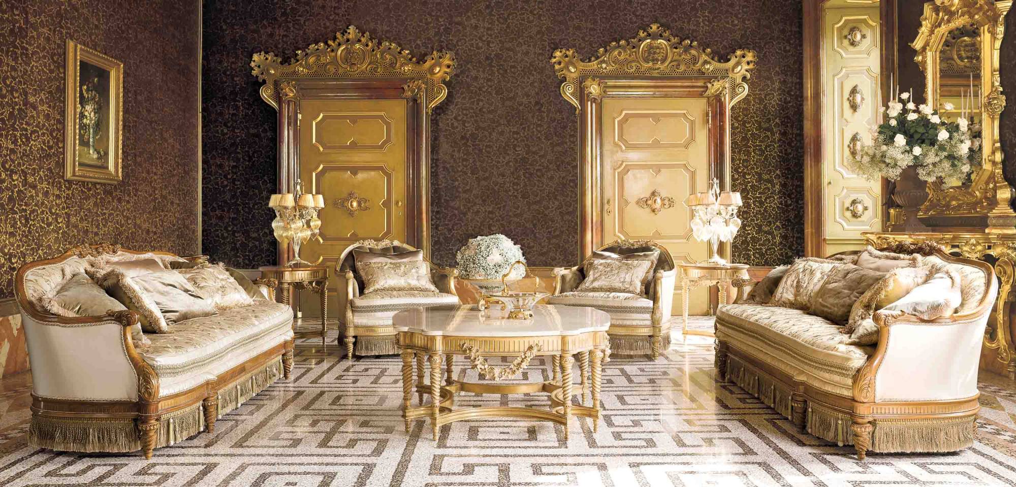 BelCor VE0282MX 01 T 01 central table Versailles living room legs elaborate spiral turning custom made italian furniture