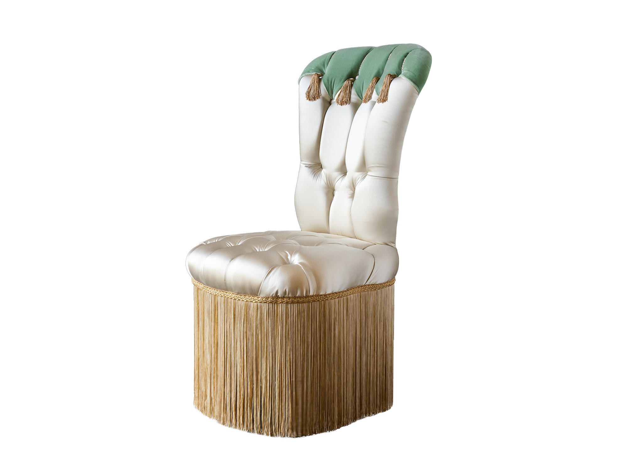 BelCor FL0741AX 01 S 01 small armchair Flora bedroom Meraviglia capitonné working double fabric luxury made in italy furnistures