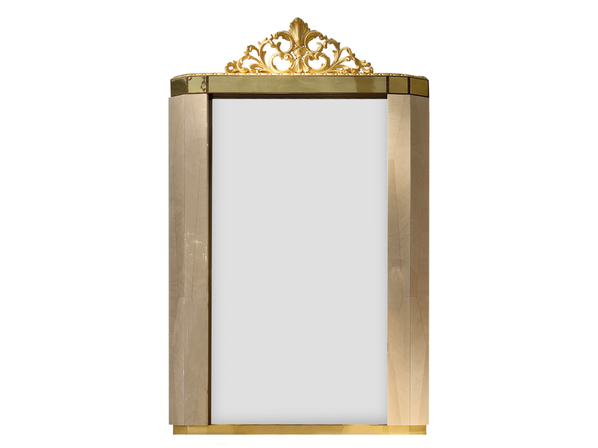 BelCor EG0692NX 01 S 01 mirror Ego living room Estasi sycomore frisé refined made in italy design