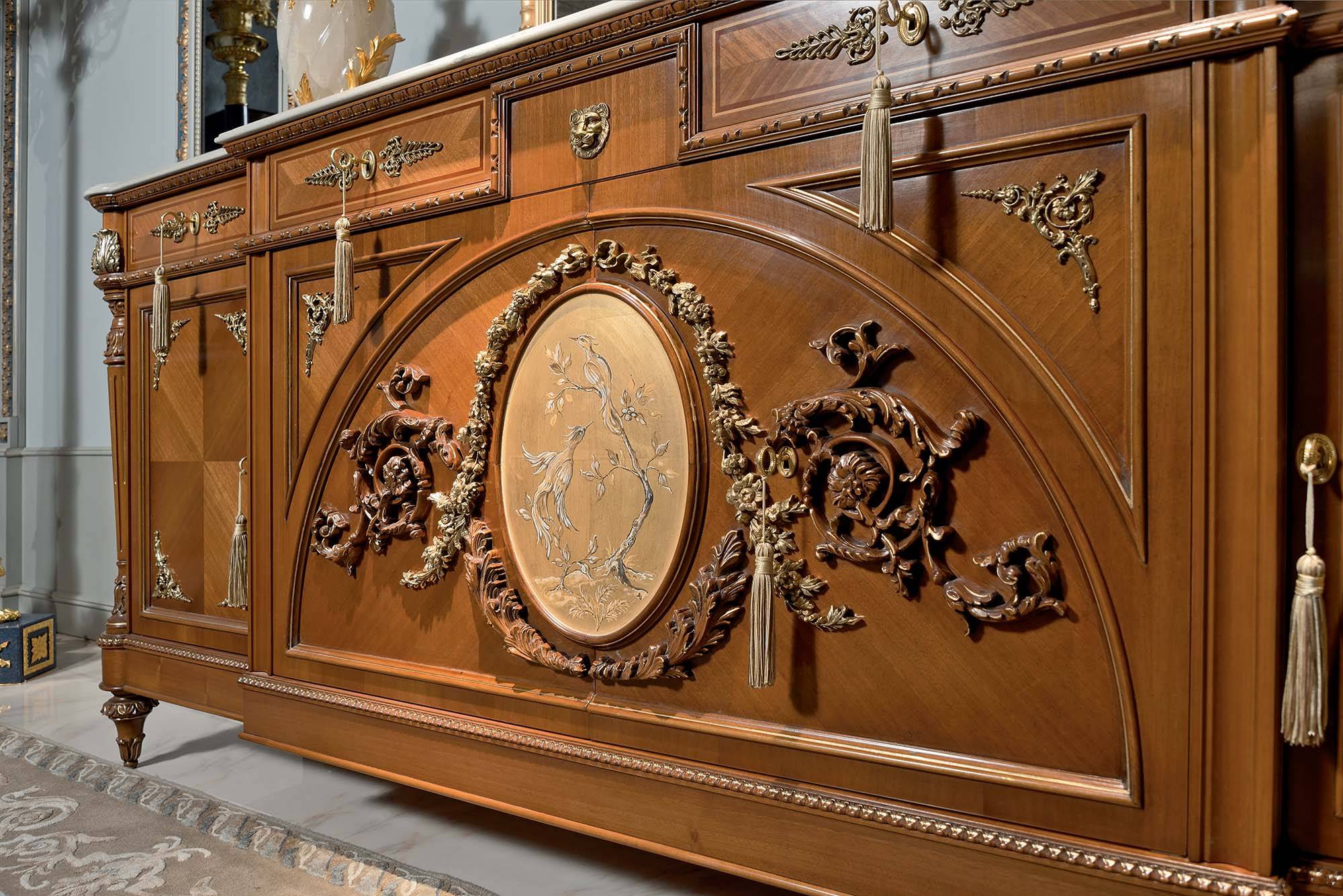 BelCor PA0134NX 03 T 01 sideboard Palladio living room Magnifica central handmade painting Exclusive made in italy interiors