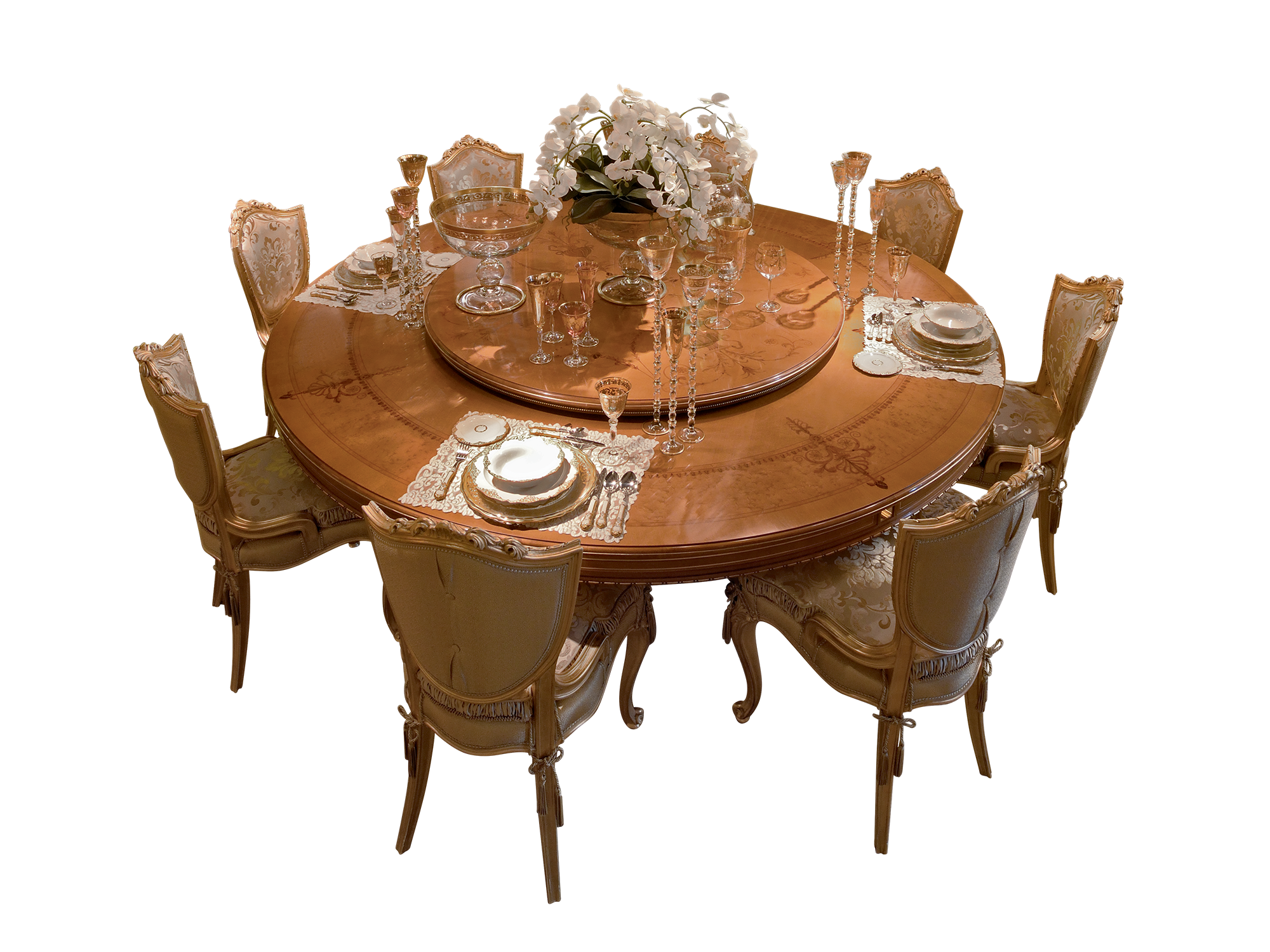 BelCor GD0154AX 01 S 01 dining table Granducale dining room Bellezza wooden top elaborate inlay furnishings made in italy