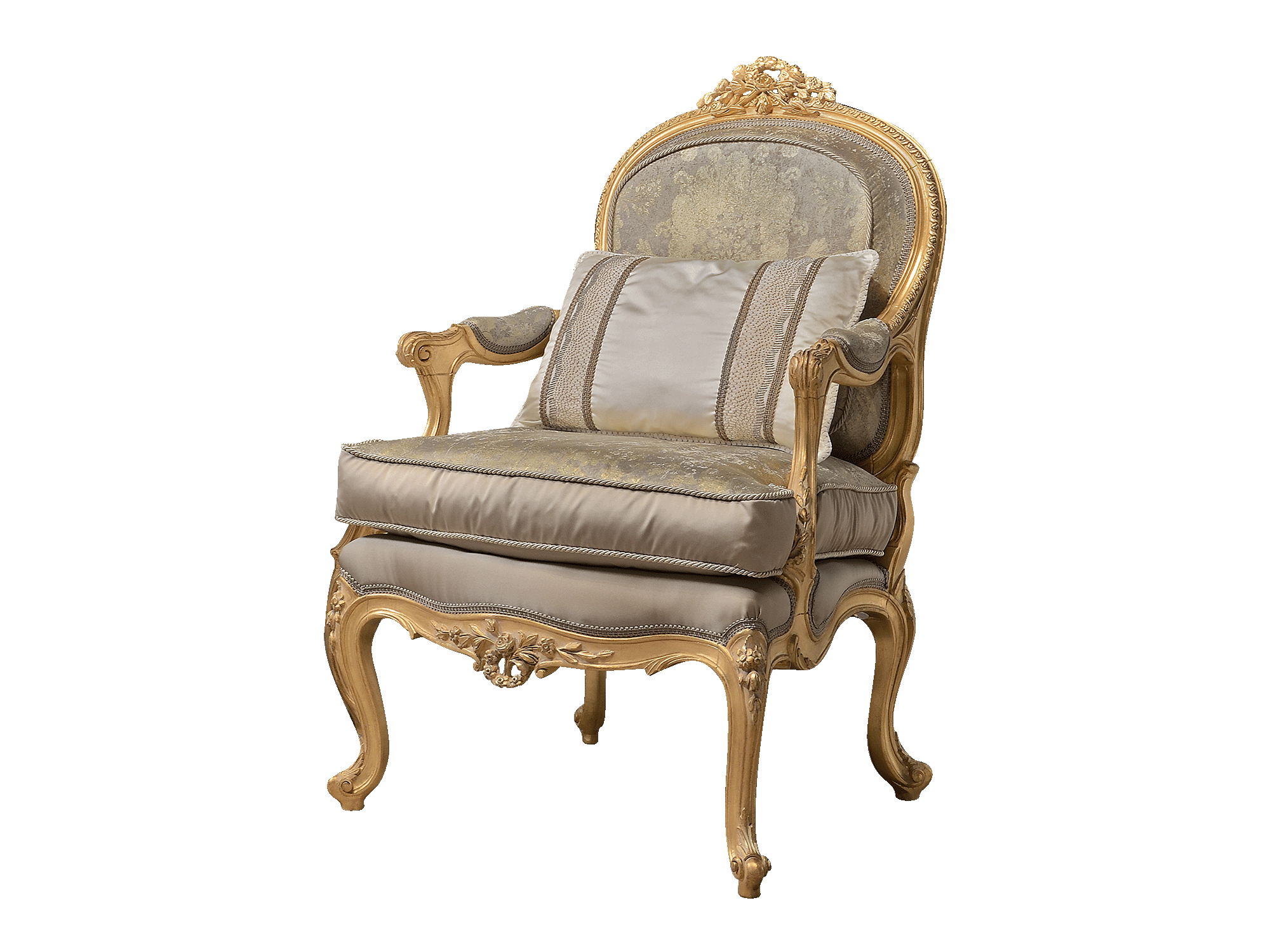 BelCor DL1511LX 01 S 01 armchair Delia living room Meraviglia rich golden carvings handcrafted furniture italy