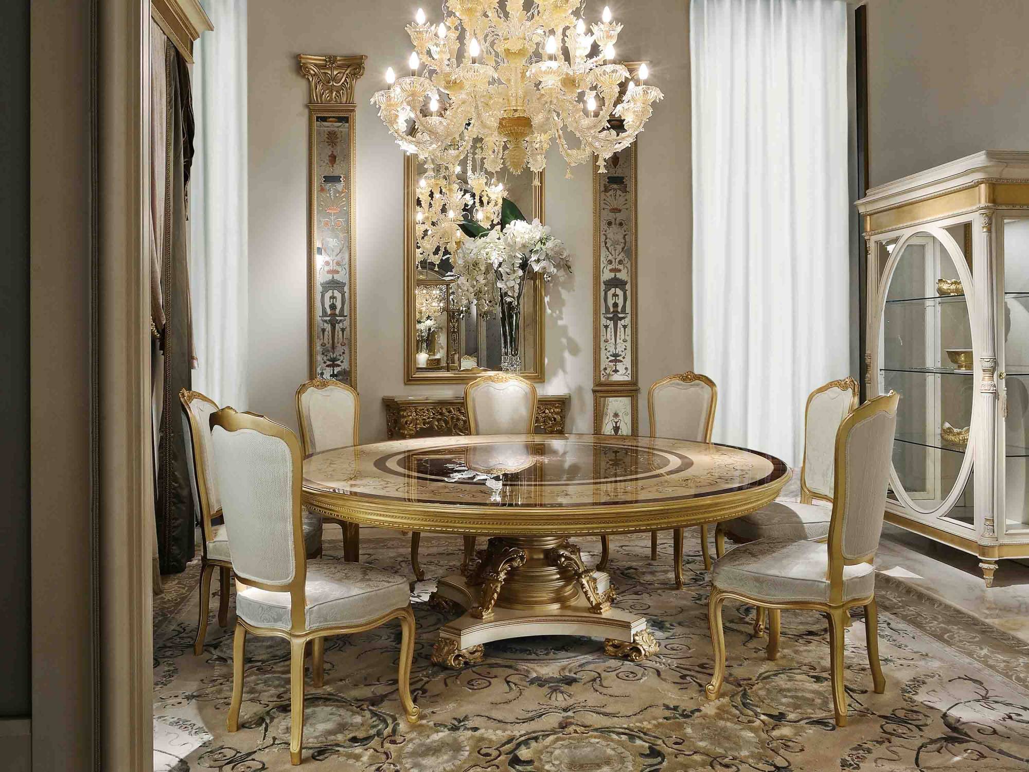 BelCor PA0154AY 01 T 01 dining table Palladio dining room Meraviglia decorated environment chair fidia luxurious italian classic
