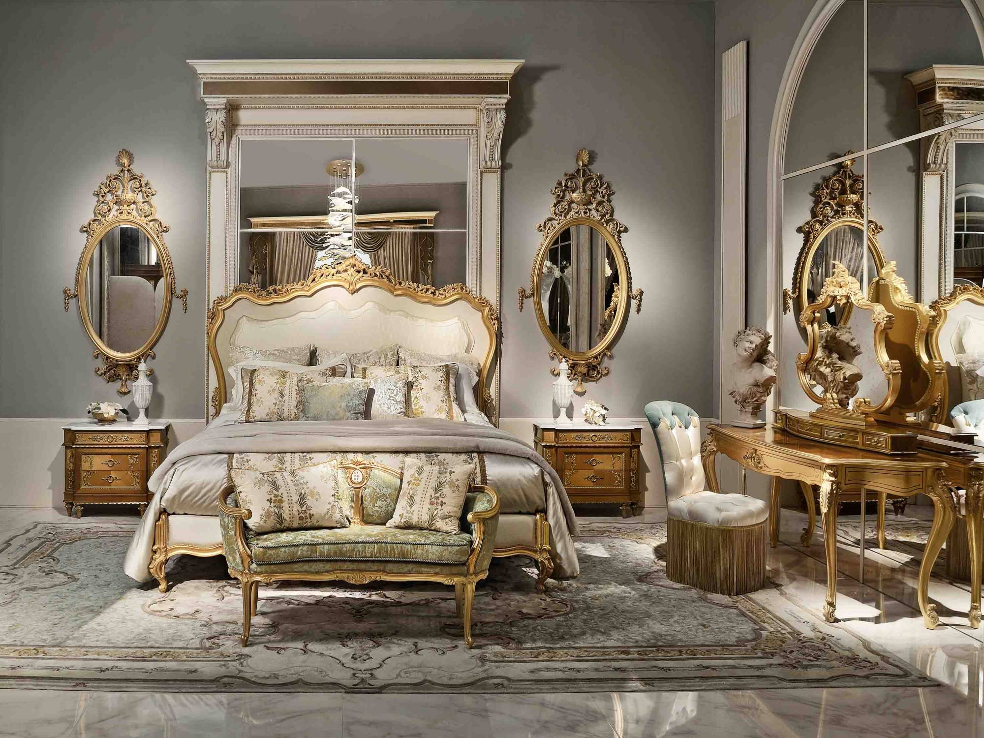 BelCor RG0525DX 01 T 01 bed Regale bedroom Meraviglia luxurious interior rich carvings italian tradition luxury interiors