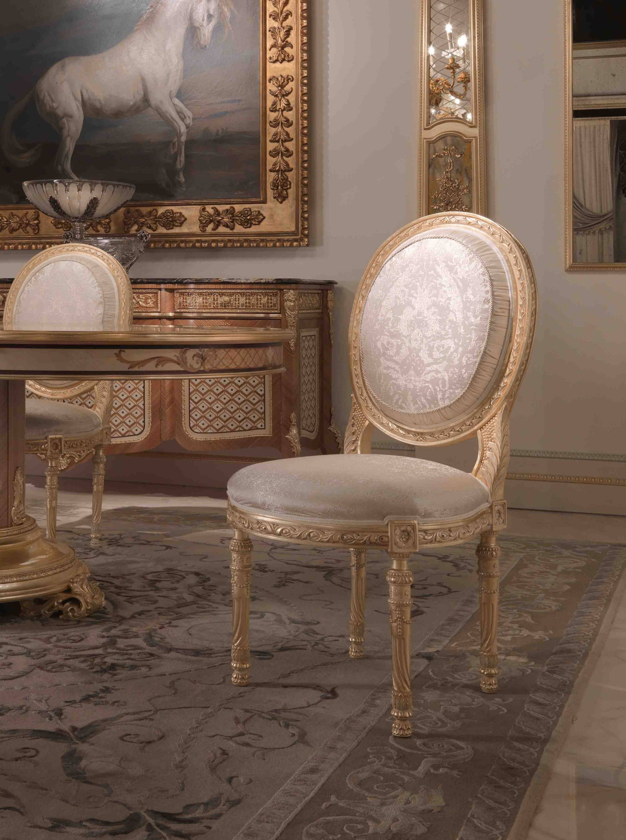 BelCor SL0171LX 01 T 01 chair Selene dining room Sublime golden carvings italian classic interiors
