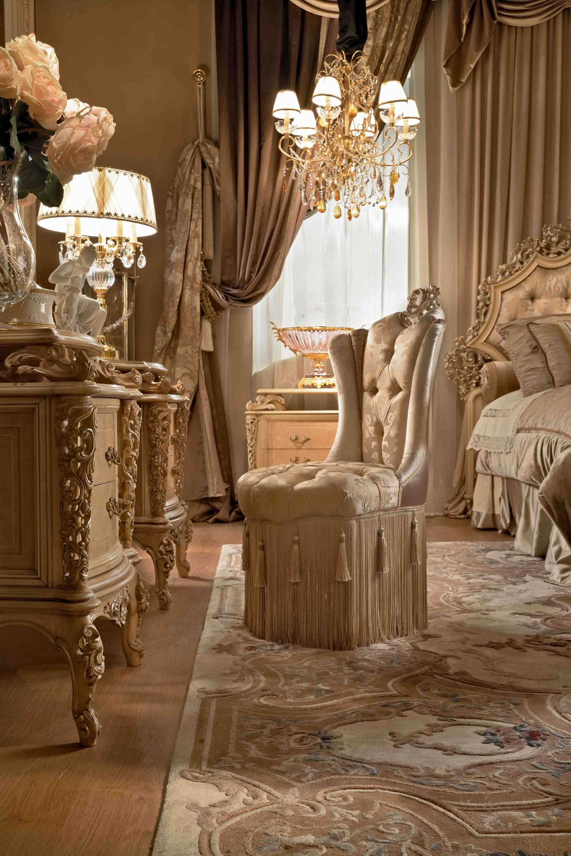 BelCor MS0741AX 01 T 01 small armchair Majestic bedroom Incanto richly decorated elegant italian handmade interiors