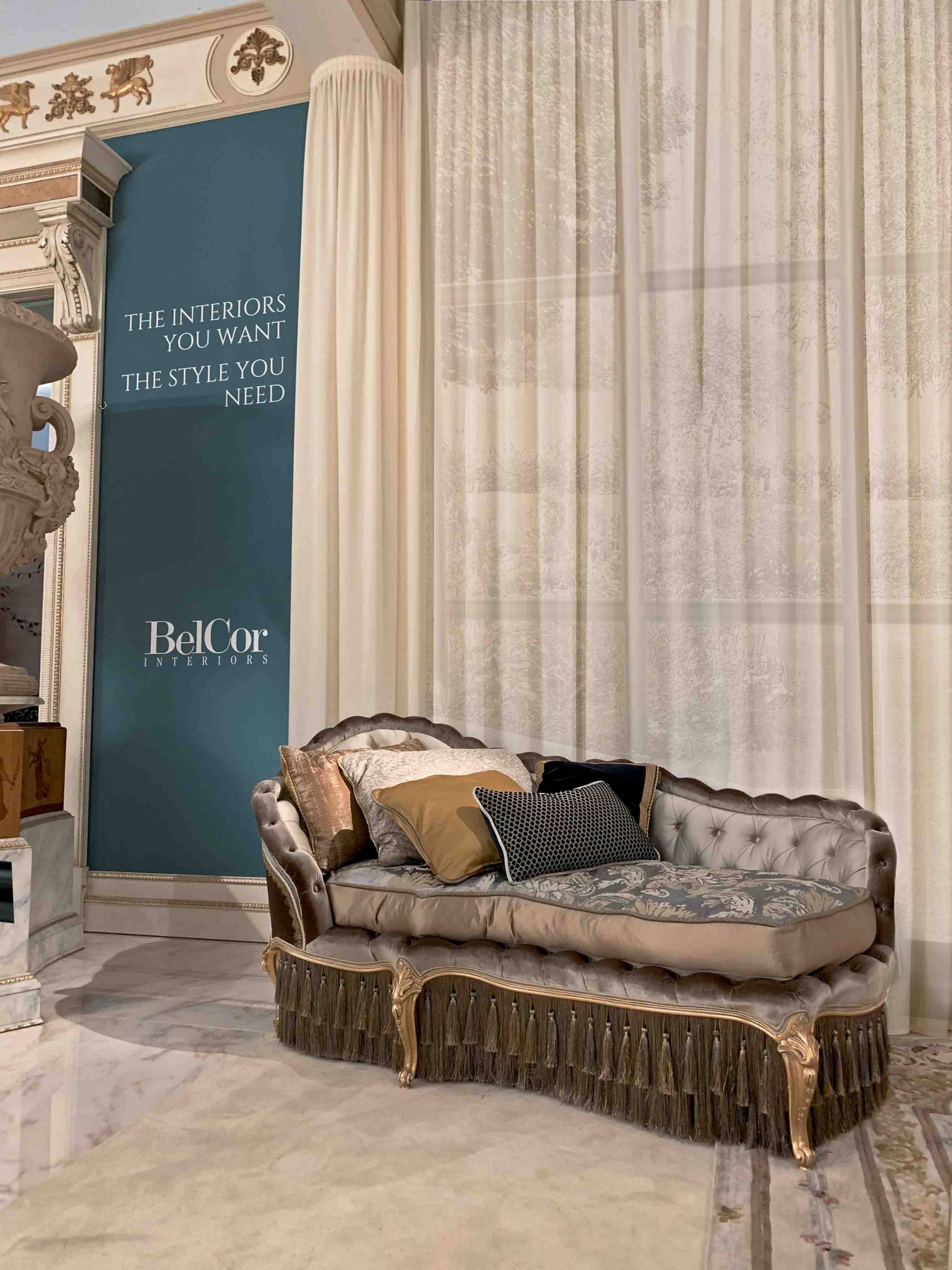 BelCor GD1572NX 01 T 01 dormeuse Granducale bedroom Fascino precious upholstered band made in italy custom made