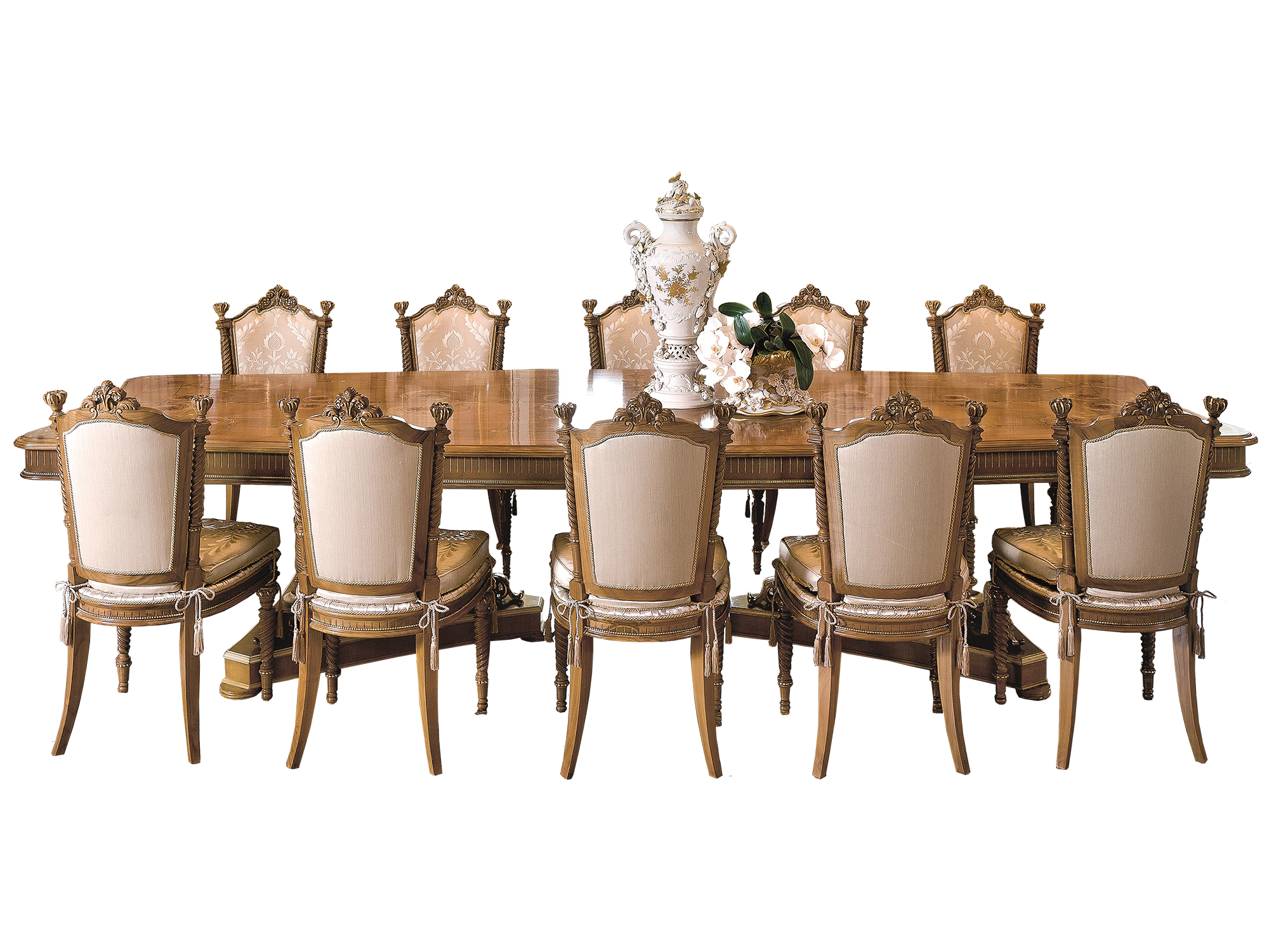 BelCor VE0156CX 01 S 01 dining table Versailles dining room top enriched elaborate inlays luxury made in italy furnistures