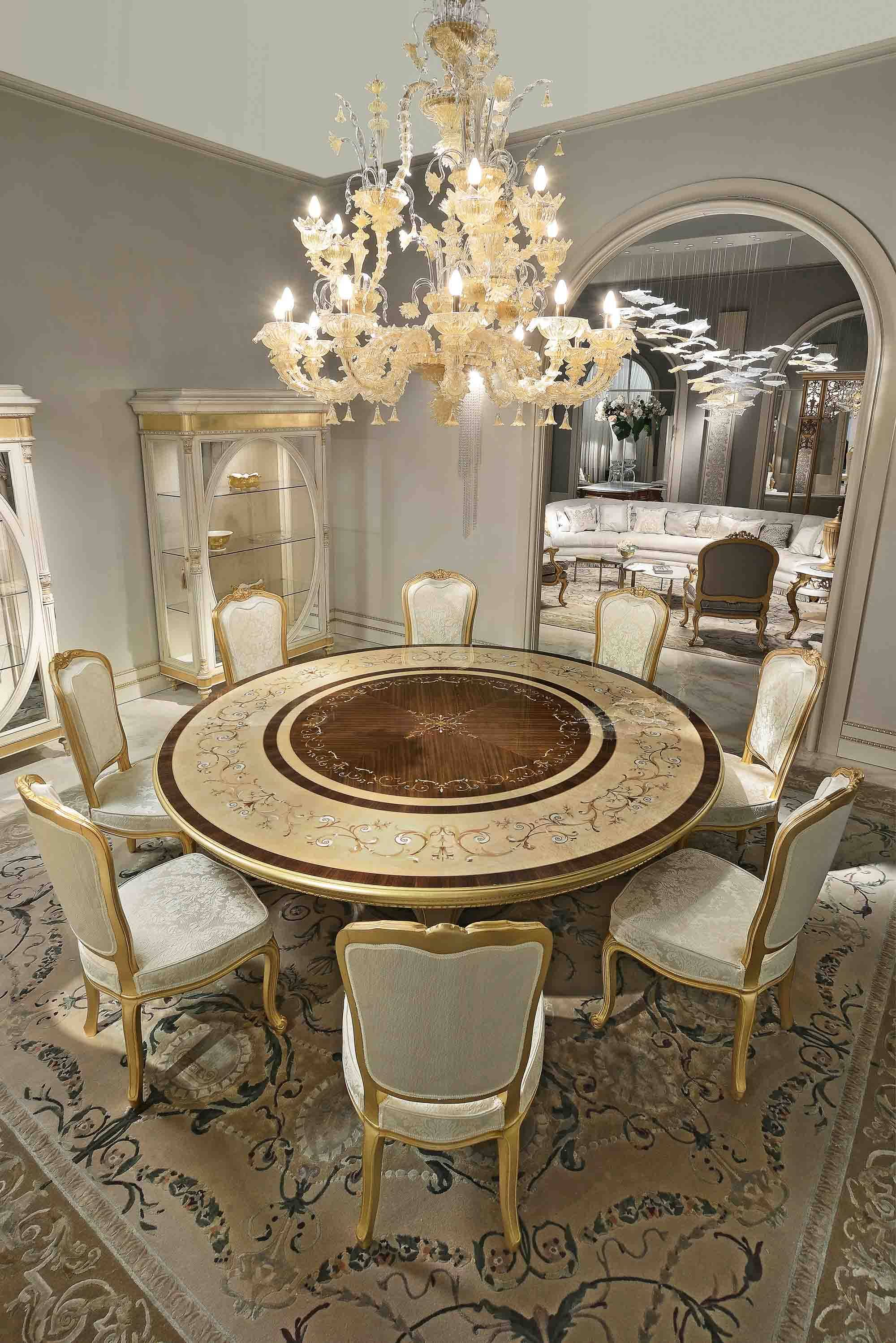 BelCor PA0154AY 01 T 01 dining table Palladio dining room Meraviglia large inlaid table interior handcrafted italian furniture
