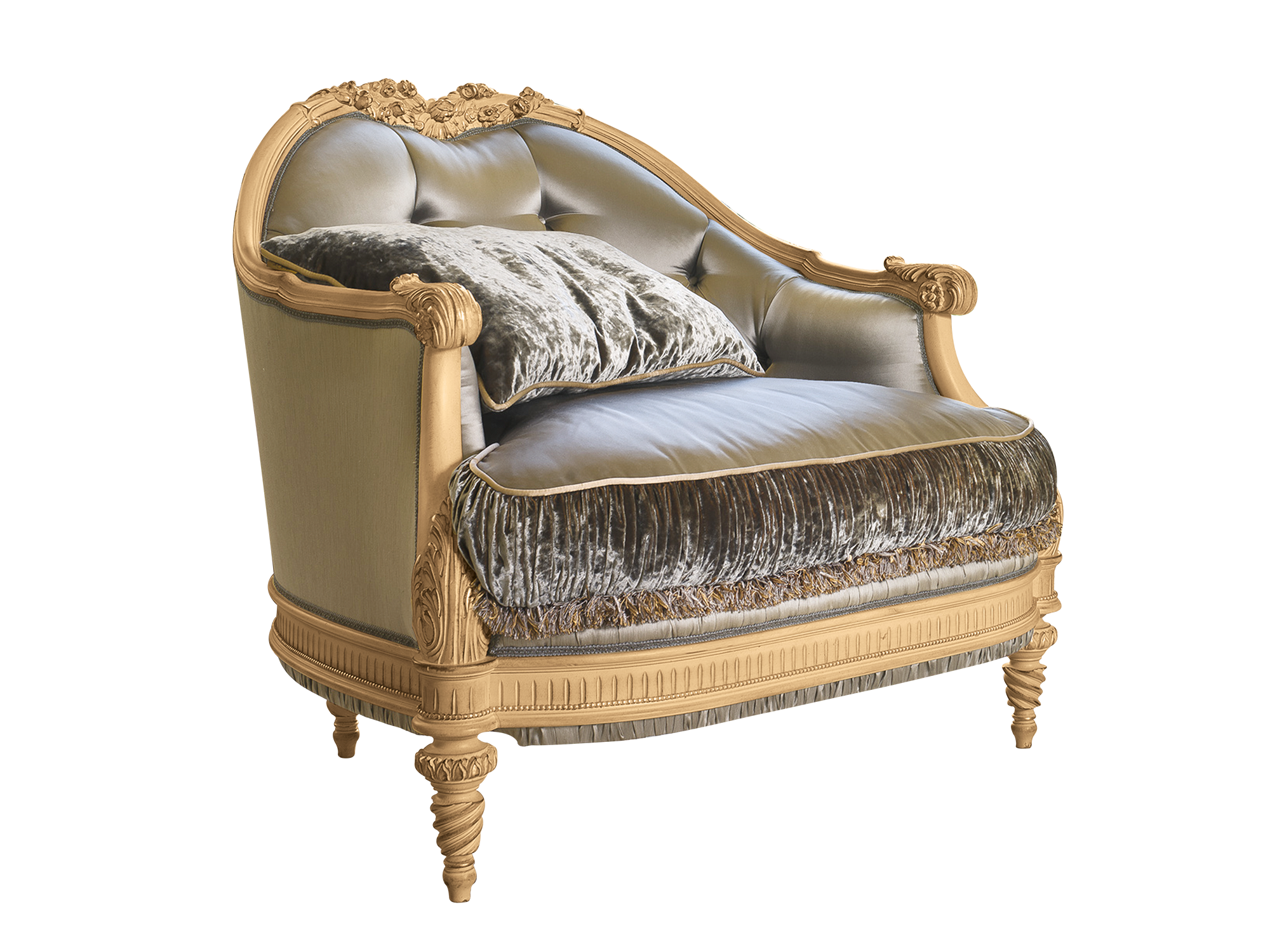 BelCor VE1511LX 01 S 01 armchair Versailles living room capitonné working internal back italian classic interiors