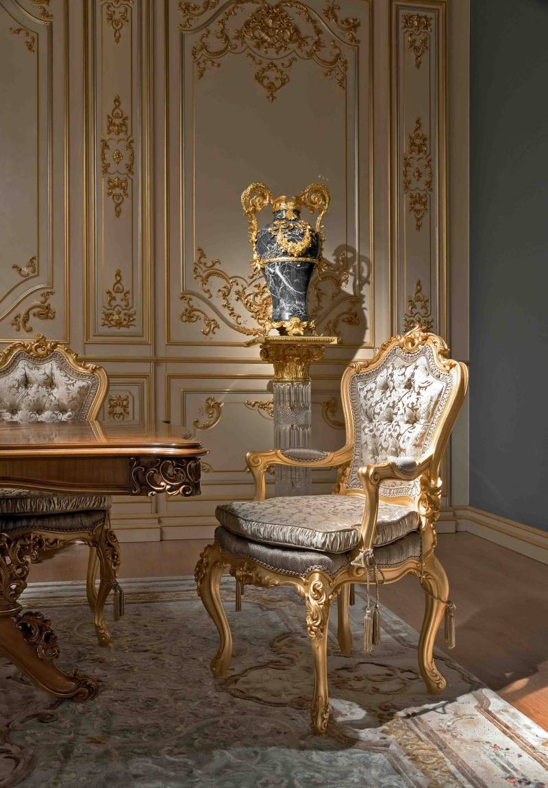 BelCor MS0181BX 01 T 01 armchair Majestic dining room Eleganza seat fabric cushion classic italian luxury
