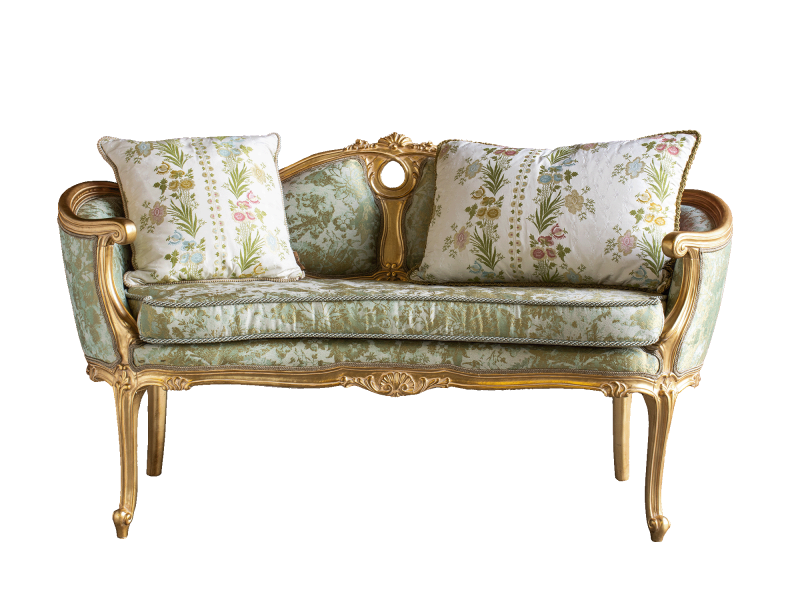 BelCor FE0742BY 01 S 01 bench La Fenice bedroom Meraviglia wood oval shape precious carvings handcrafted made in italy furniture