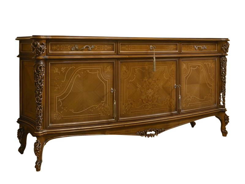 BelCor MS0133NX 01 S 01 sideboard Majestic dining room Eleganza pillars structure sophisticated carvings high quality italian materials