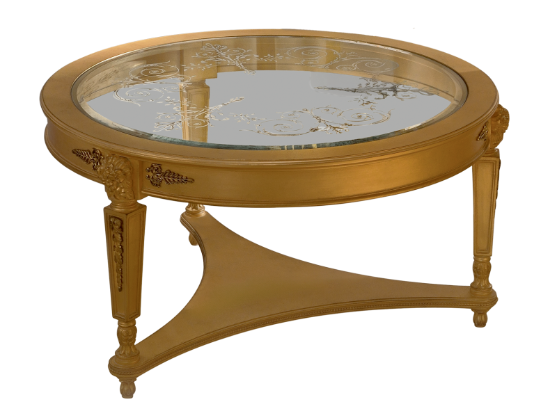 BelCor PA0281CX 01 S 01 central table Palladio living room Magnifica wooden top crystal insert luxury made in italy
