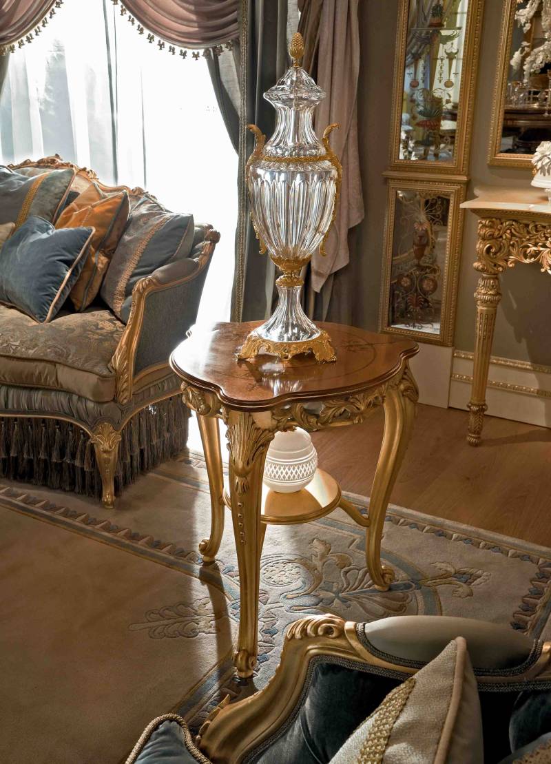 BelCor GD0281MV 01 T 01 side table Granducale living room Bellezza legant inlay lower shelf luxurious made in italy furniture