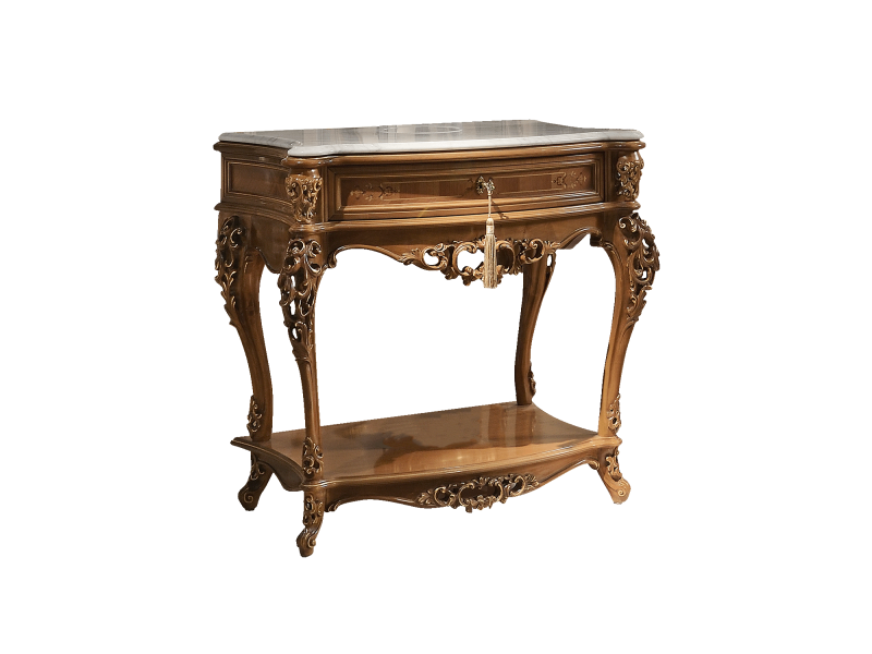 BelCor MS0231BM 01 S 01 console Majestic living room Meraviglia carved legs drawer artisanal handmade luxury furniture