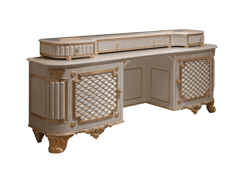 BelCor AE0662NX 01 S 01 dressing table Aurea bedroom Incanto upper small drawers handcrafted furniture made in italy