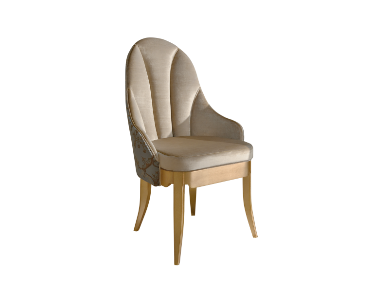BelCor AD0181AX 01 S 01 armchair Audrey dining room Estasi luxurious gold decorations handmade luxury italian furniture