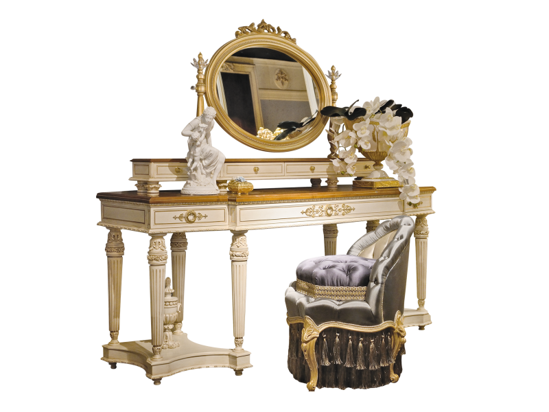 BelCor GD0662NX 01 S 01 dressing table Granducale bedroom Fascino wooden top elegant inlay exclusive italian craftsmanship