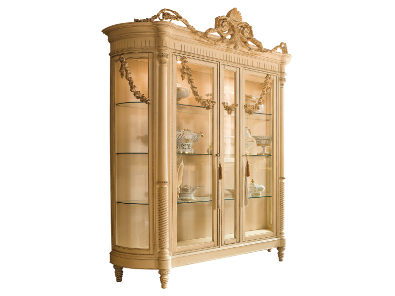 BelCor VE0103AX 01 S 01 showcase Versailles living room columns elaborate spiral turning new classic italian interiors with luxurious essence