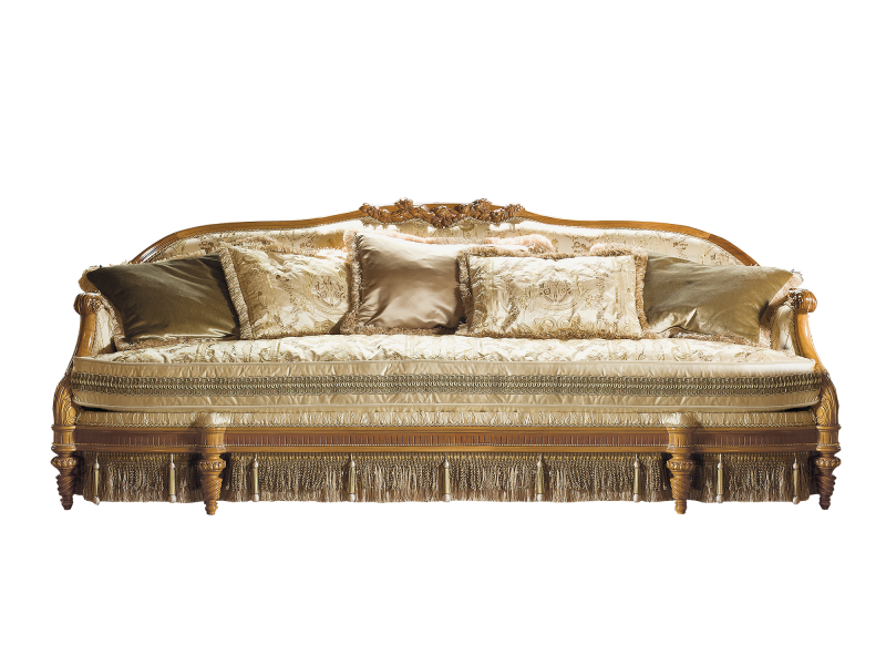 BelCor VE1513LX 01 S 01 sofa Versailles living room decorative floral carved garlands italian classic interiors