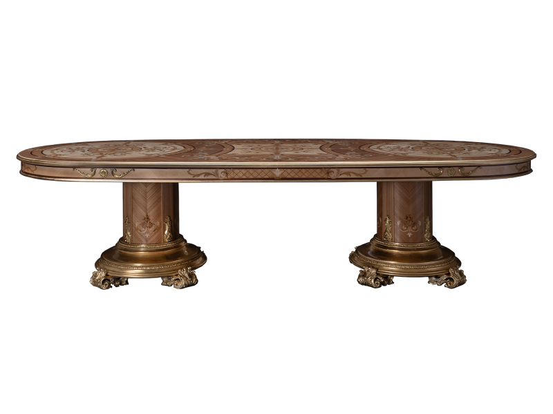 BelCor SF0155CX 01 S 01 dining table Sforza dining room Sublime inlaid decorations gold classic italian luxury