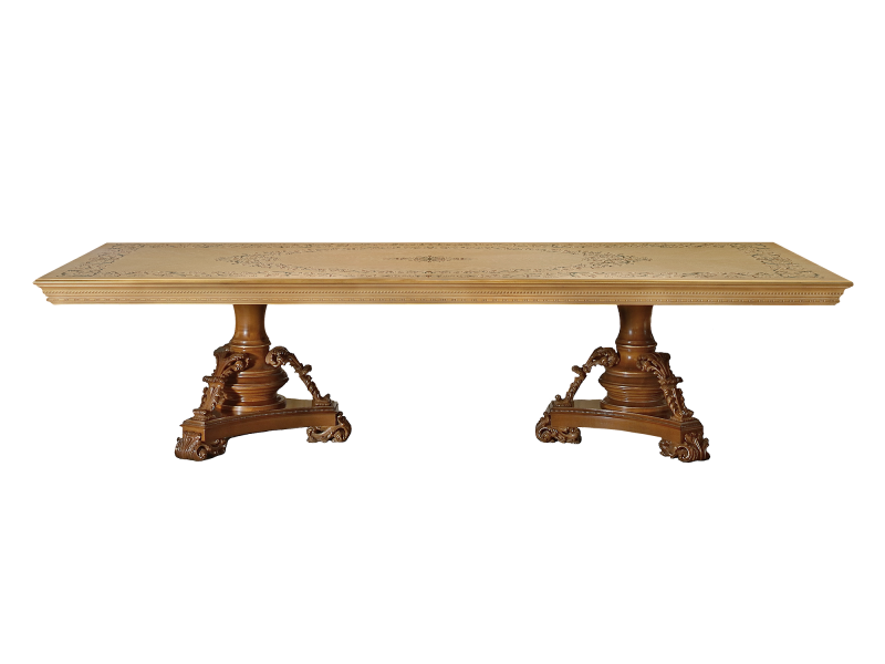 BelCor PA0155CX 01 S 01 dining table Palladio dining room Magnifica neoclassical inlays surface custom made italian furniture